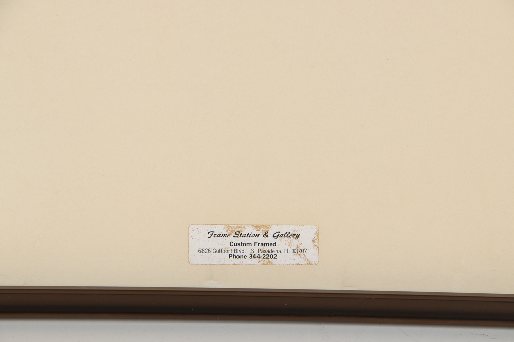 Offset Lithograph Poster "Prominent Sire Lines In America"