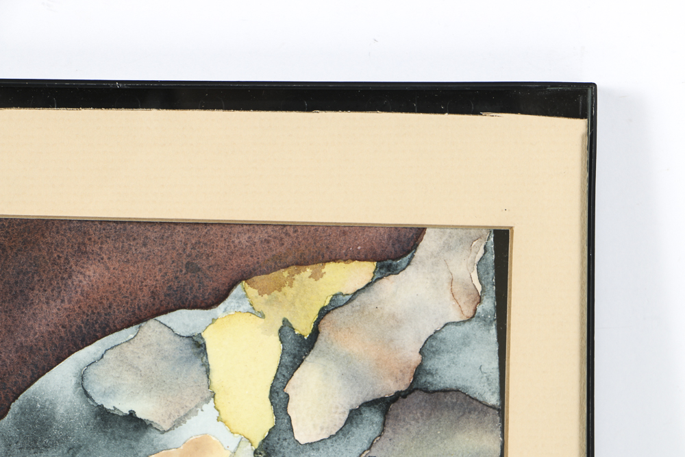 1984 Watercolor Painting on Paper of a Tortoise