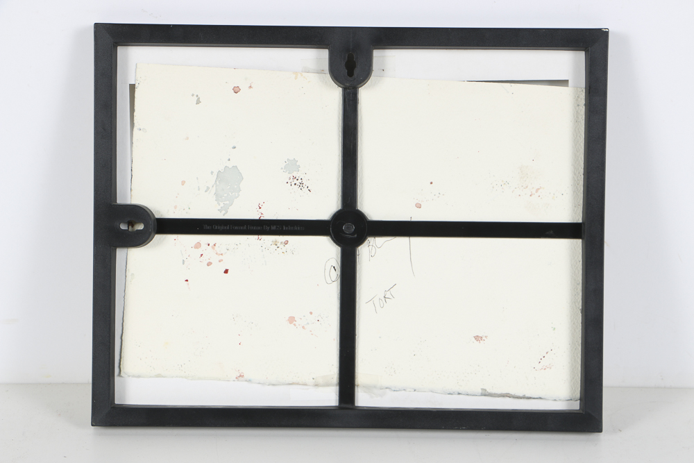 1984 Watercolor Painting on Paper of a Tortoise