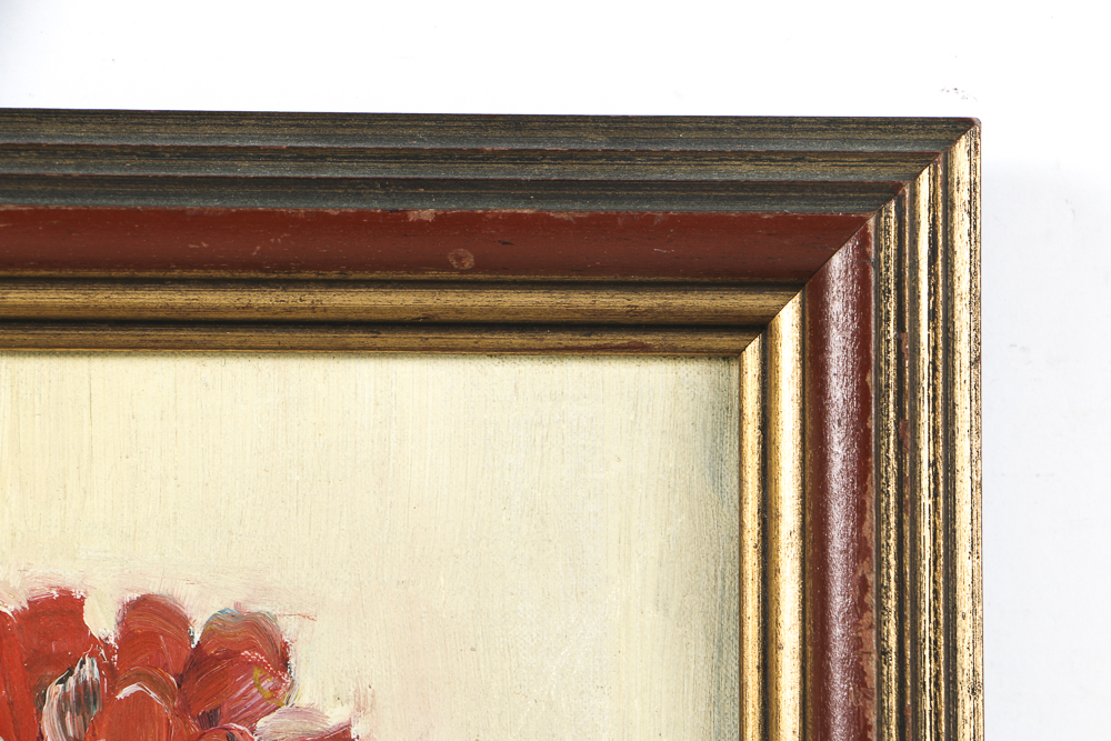 Oil Painting on Canvas of Vibrant Blossoms