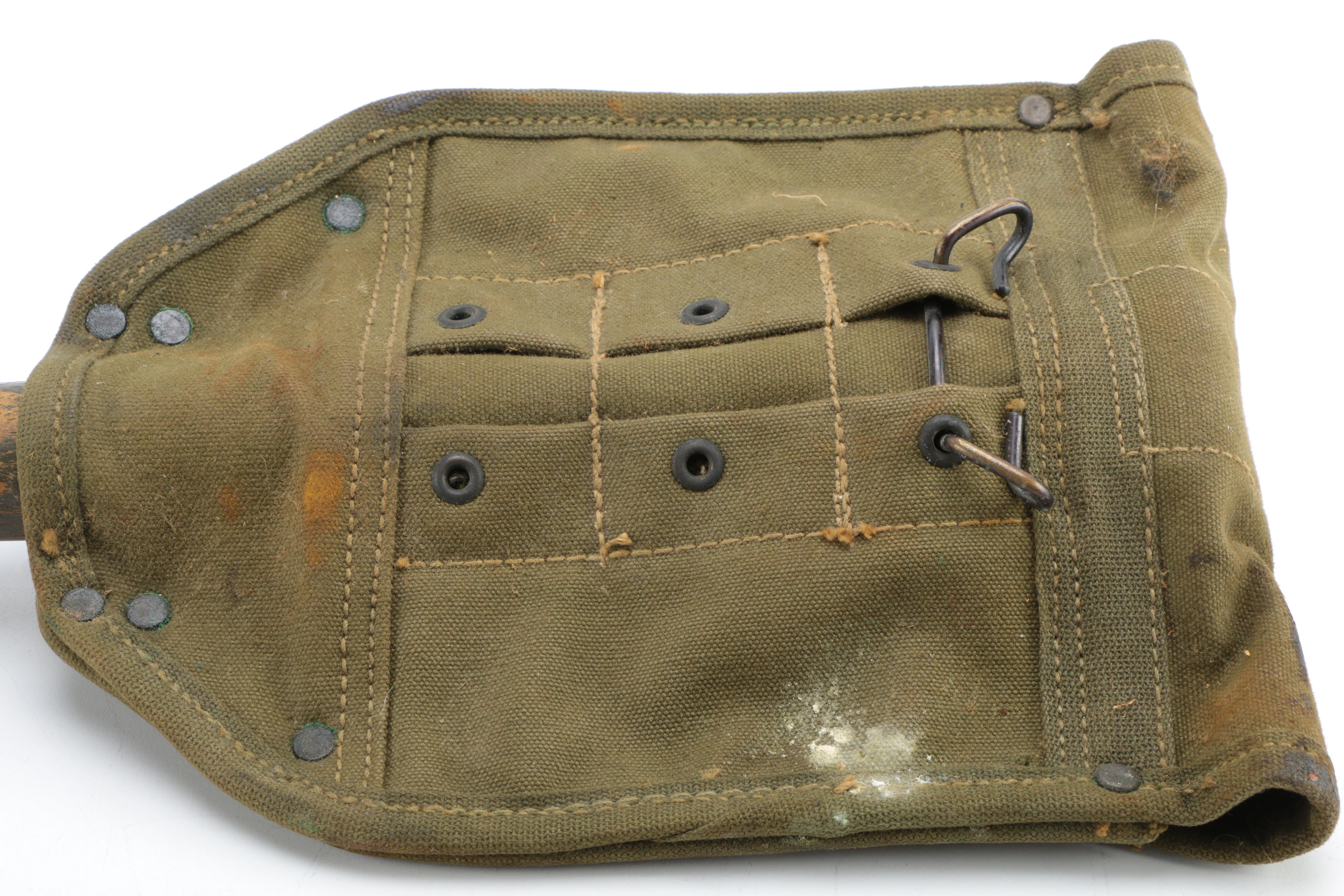 Military "Type II" Duffel Bag and WWII M1943  E-Tool