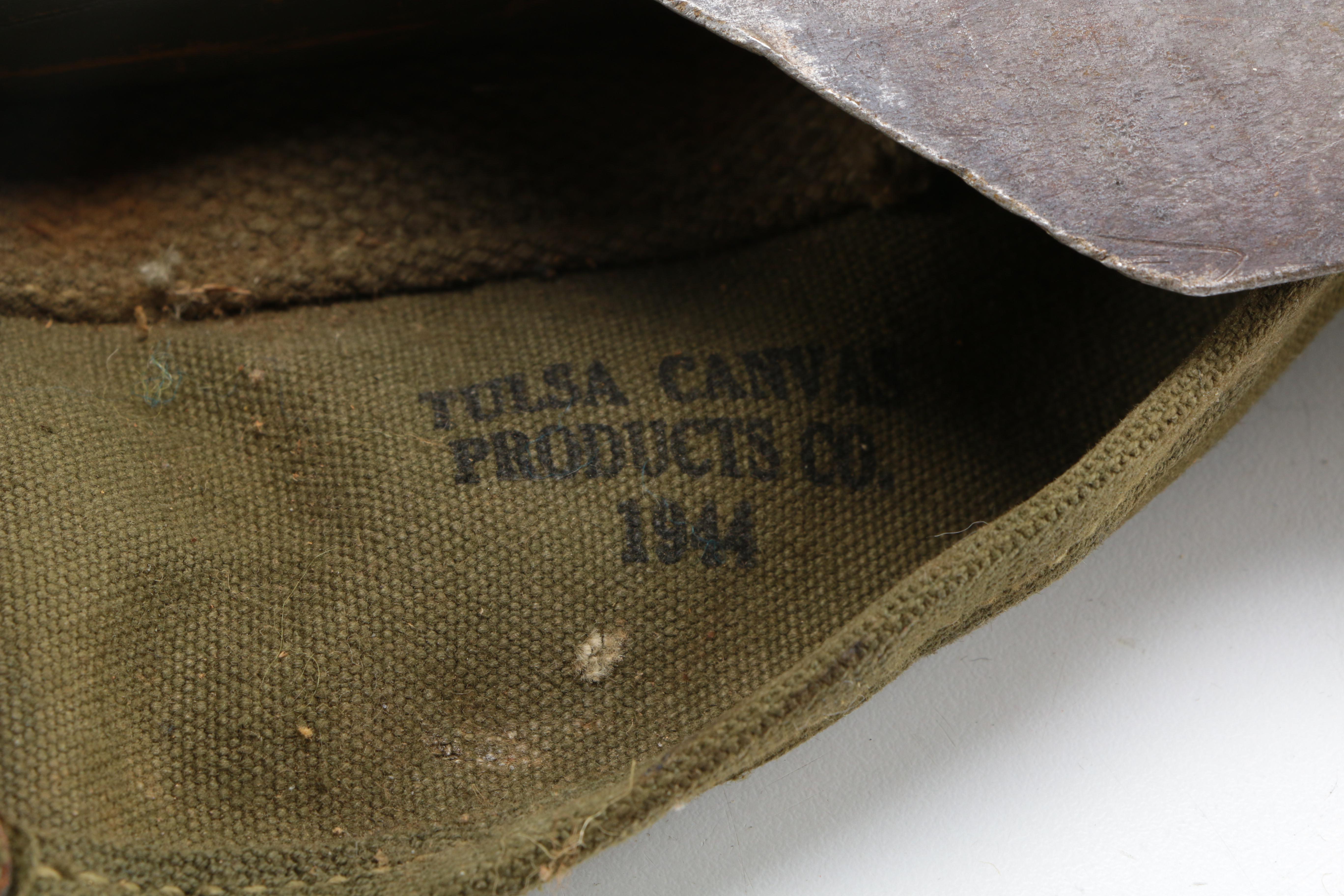 Military "Type II" Duffel Bag and WWII M1943  E-Tool