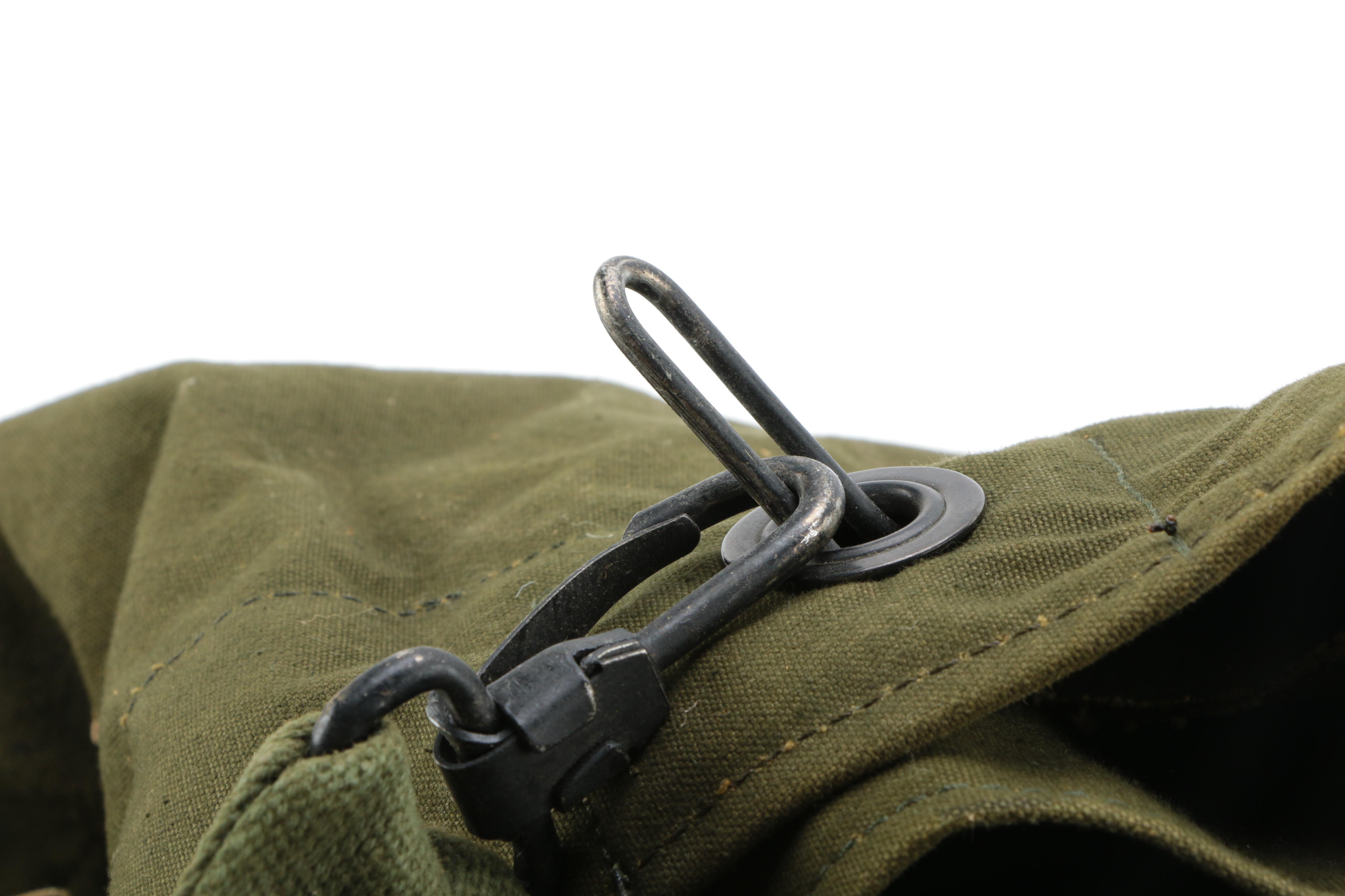 Military "Type II" Duffel Bag and WWII M1943  E-Tool