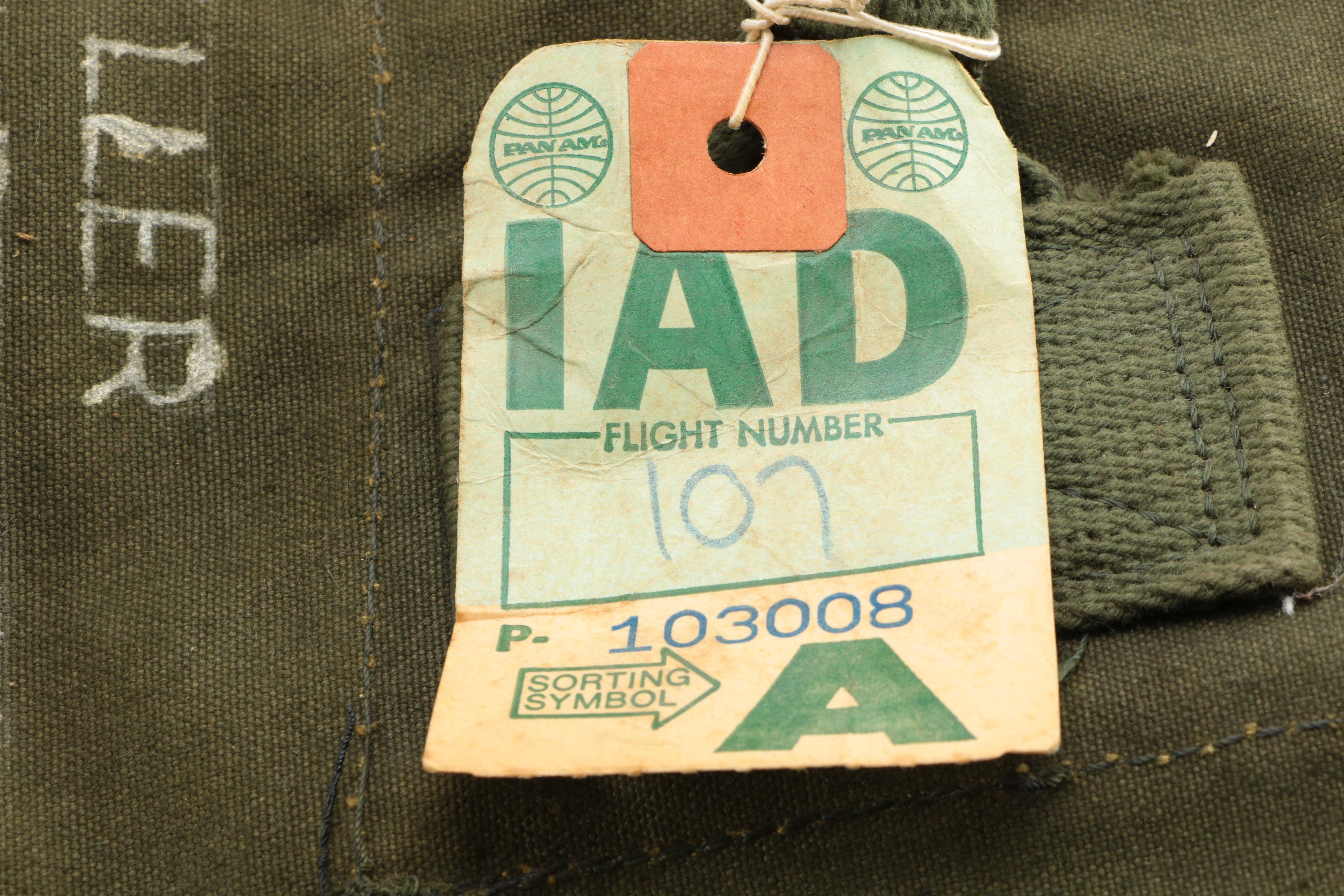 Military "Type II" Duffel Bag and WWII M1943  E-Tool