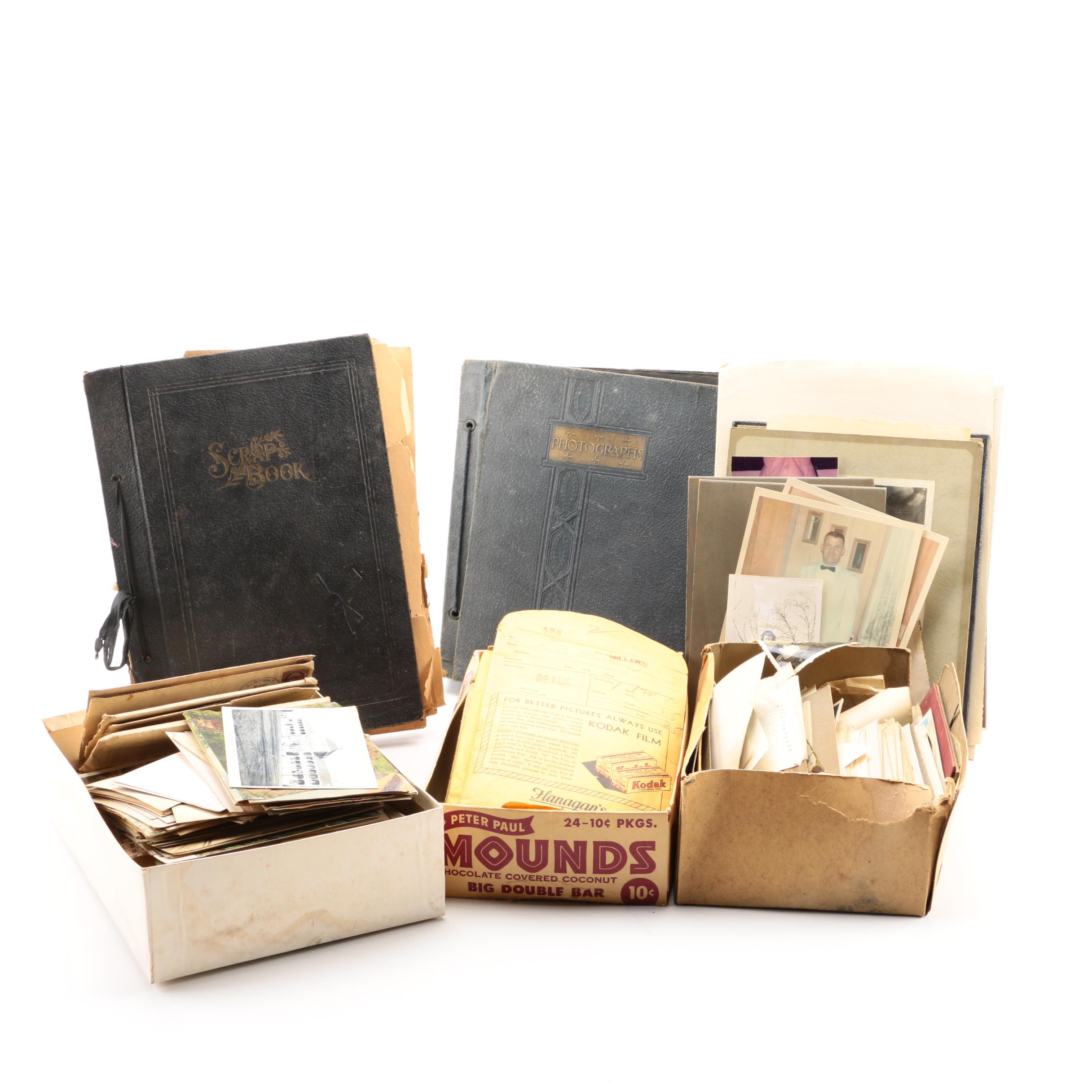 Assorted Vintage Photos and Postcards Collection