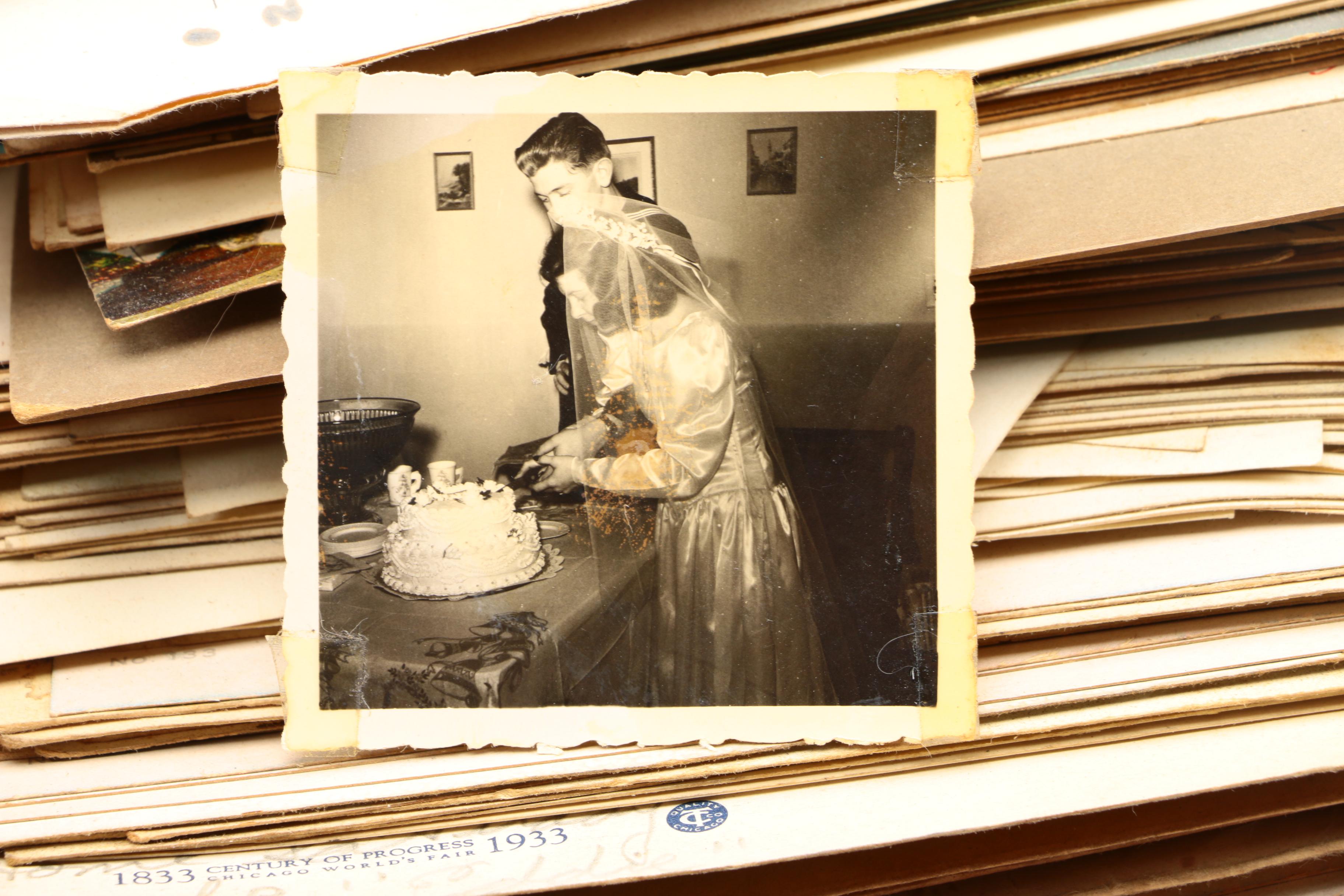 Assorted Vintage Photos and Postcards Collection