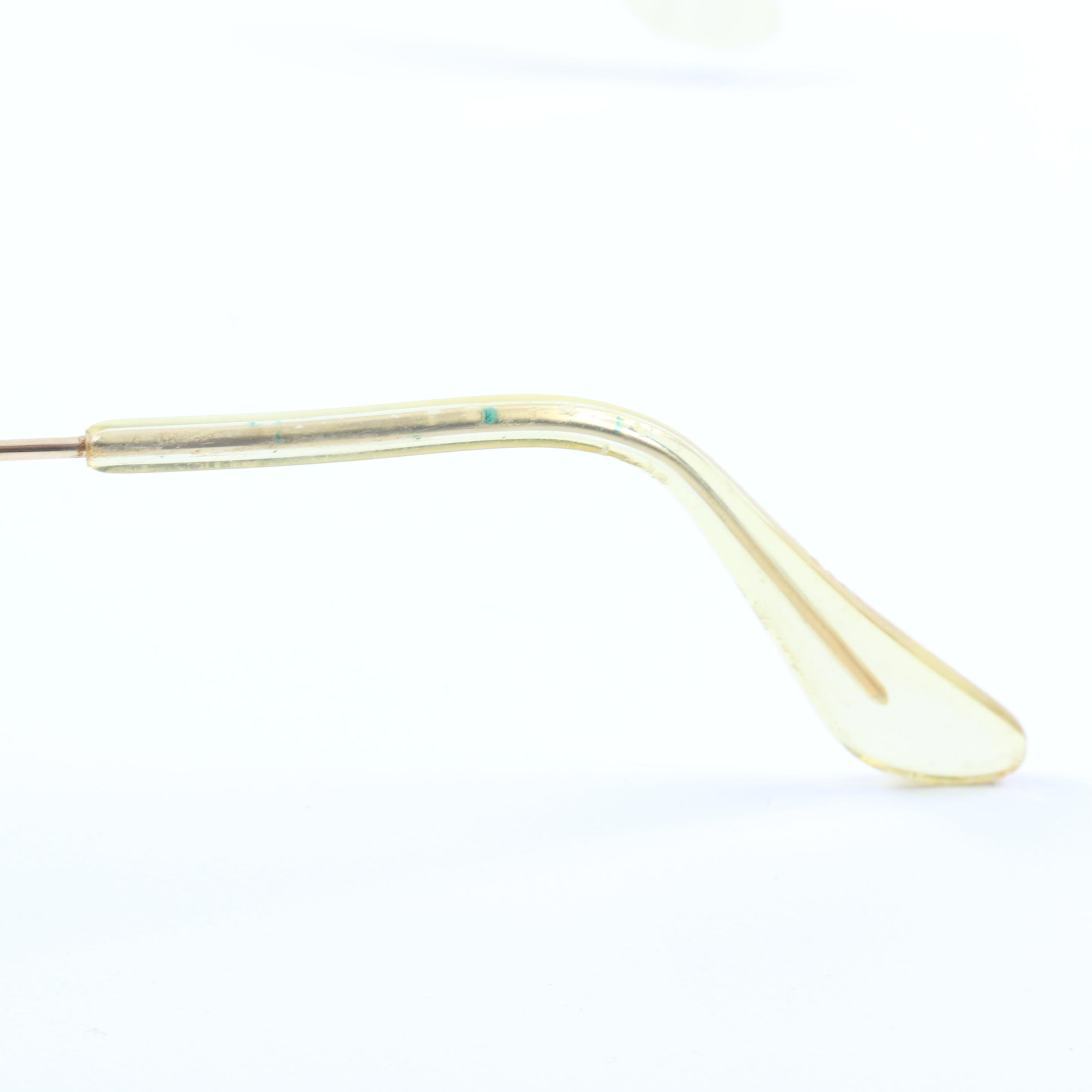 Gold Aviator Frame Glasses by Bausch & Lomb Ray Ban