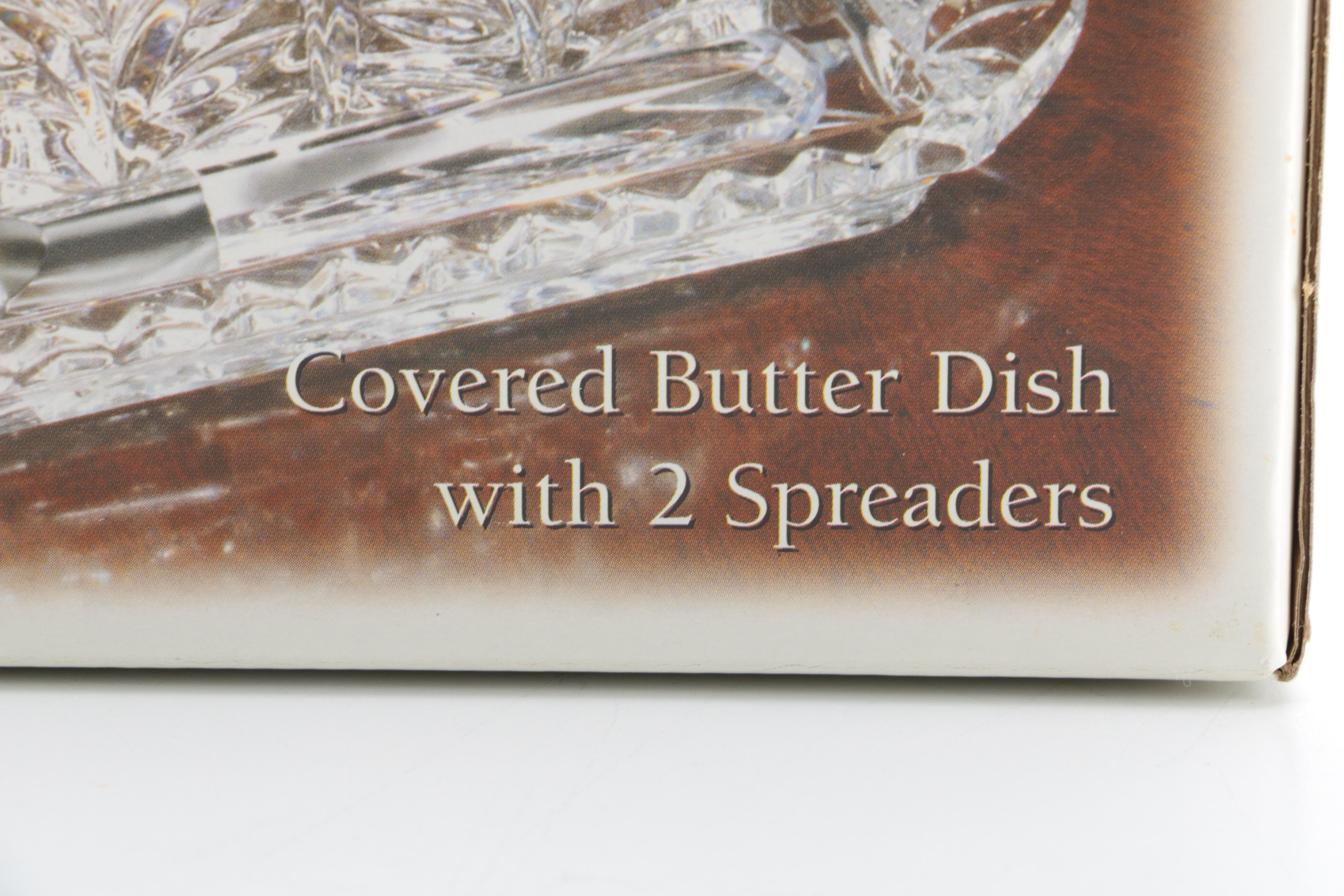 Fifth Avenue Crystal "Portico" Butter Dish and Candy Dish