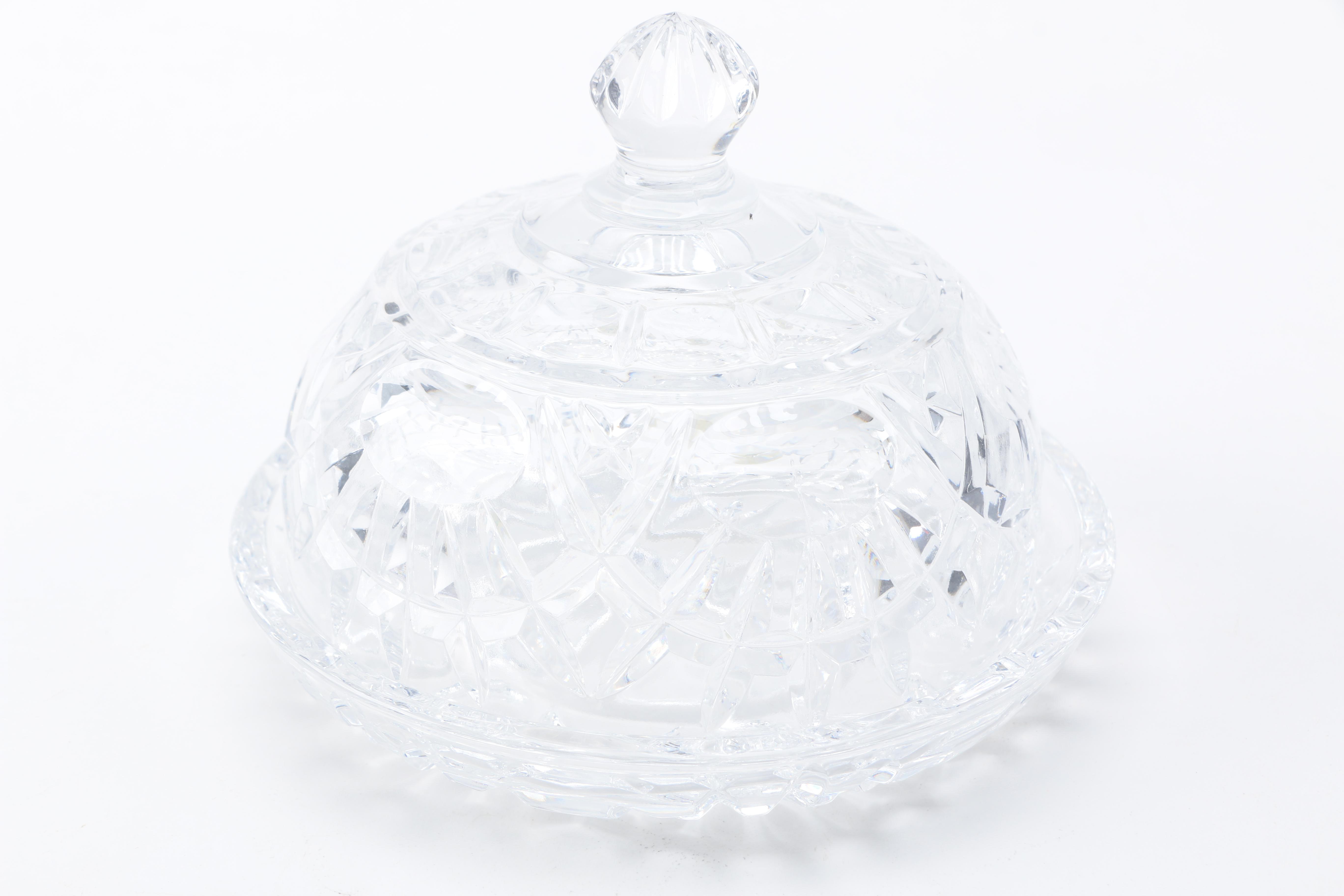 Crystal Butter Dishes Featuring Fifth Avenue "Portico"