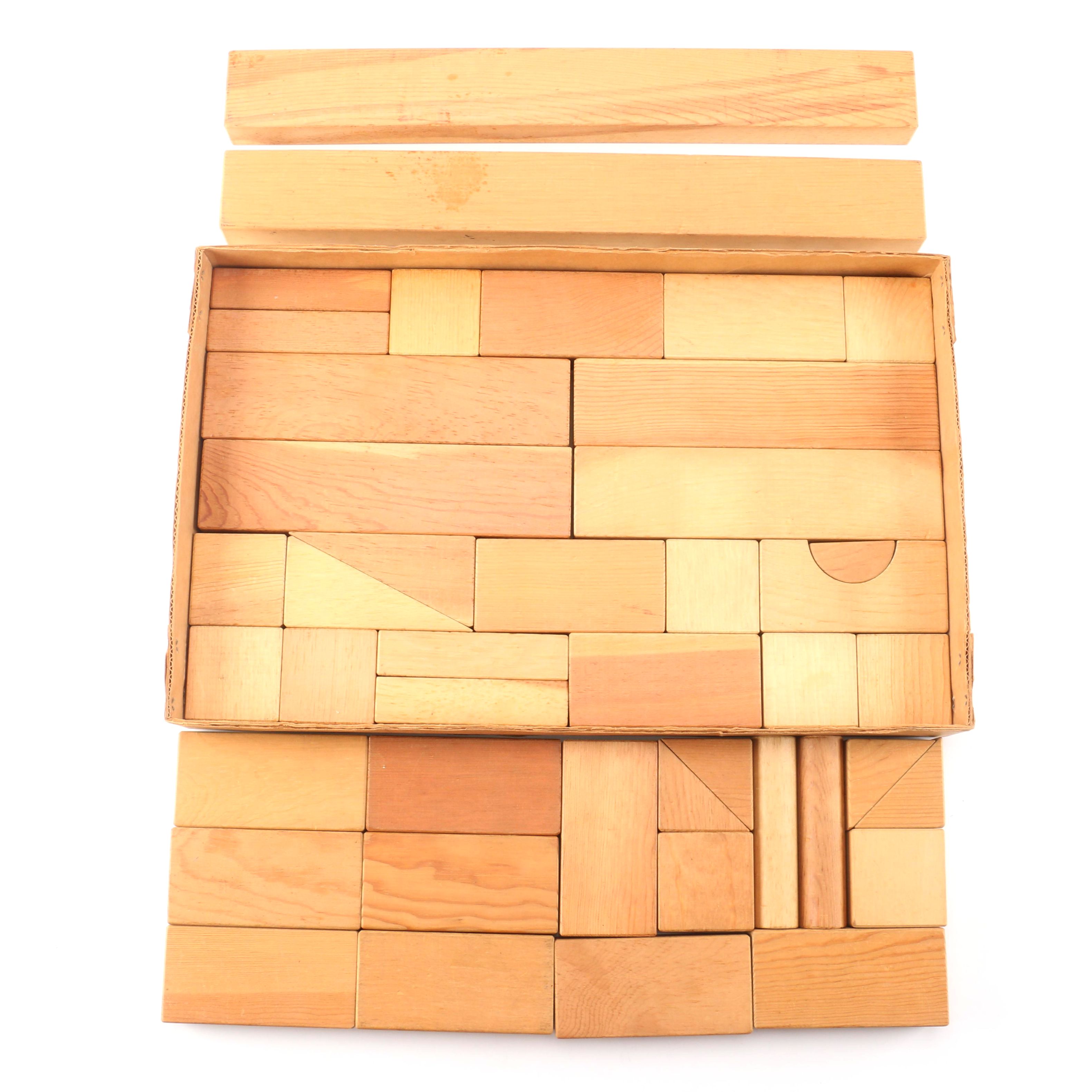 1950s Playskool Intermediate Kindergarten Blocks