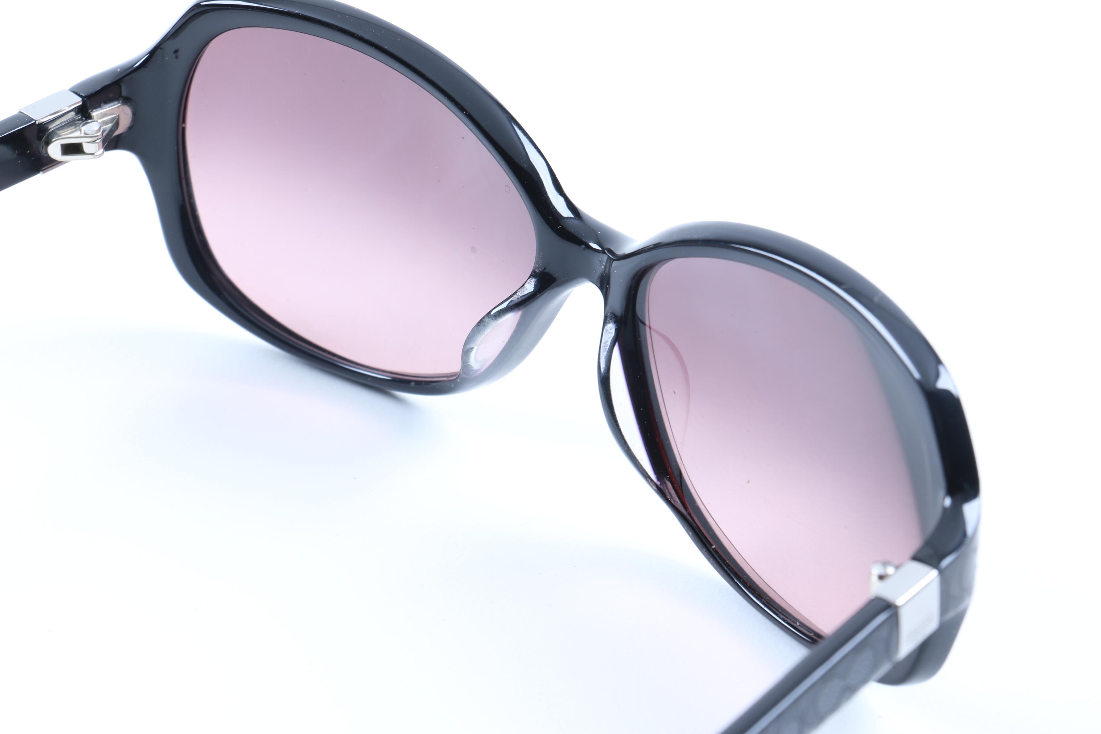 Coach Libby S466 Black Sunglasses with Prescription Lenses and Case