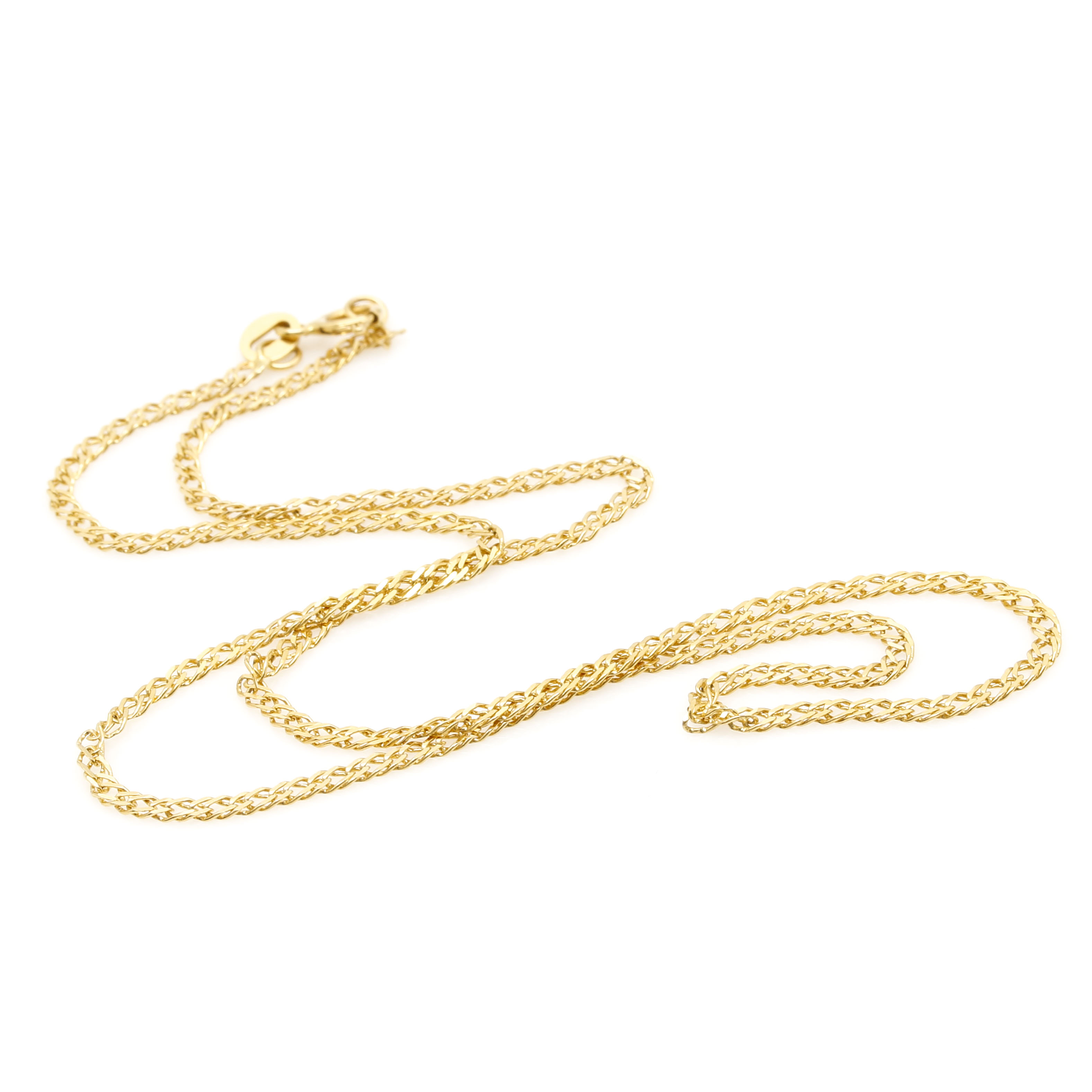 14K Yellow Gold Curb Chain Necklace