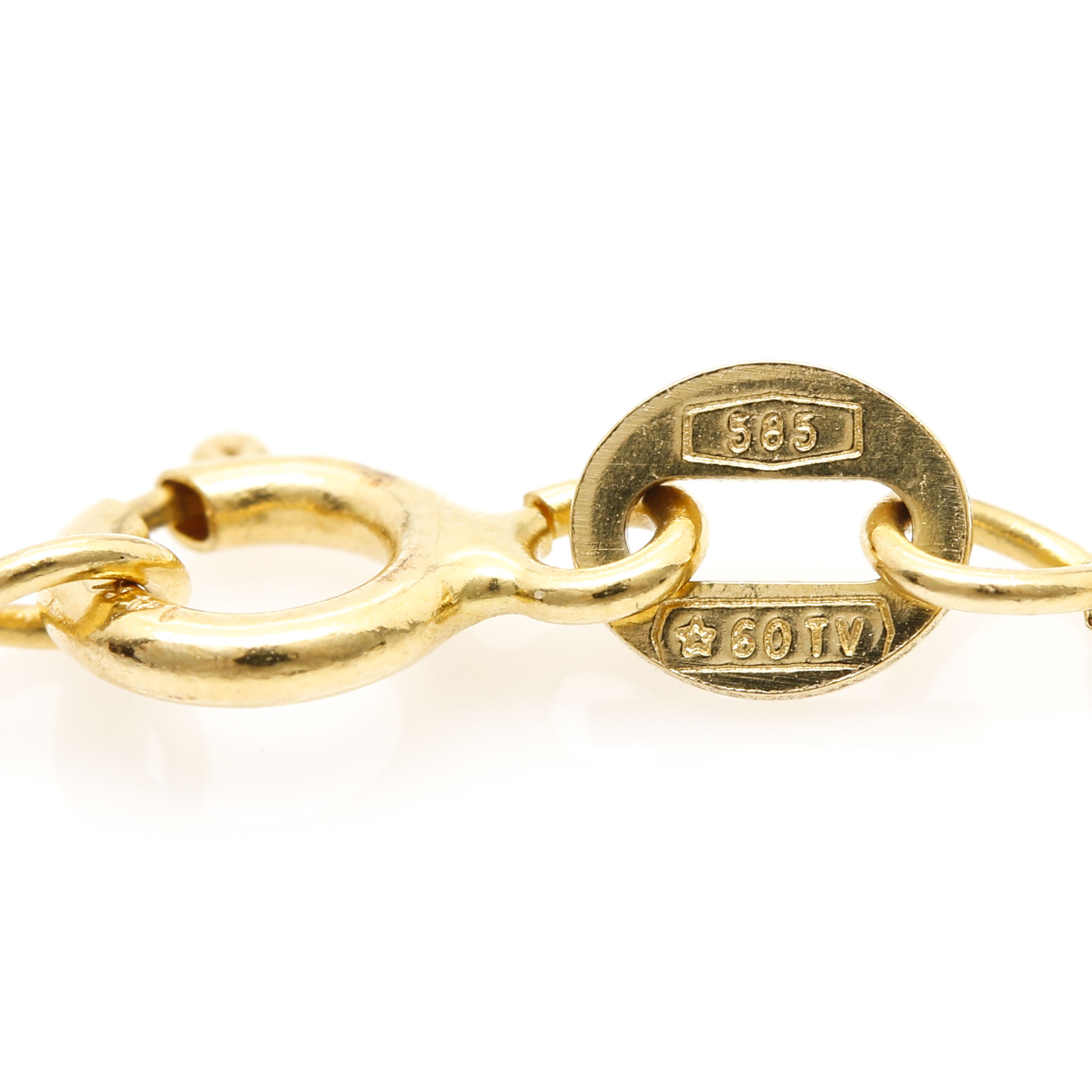 14K Yellow Gold Curb Chain Necklace