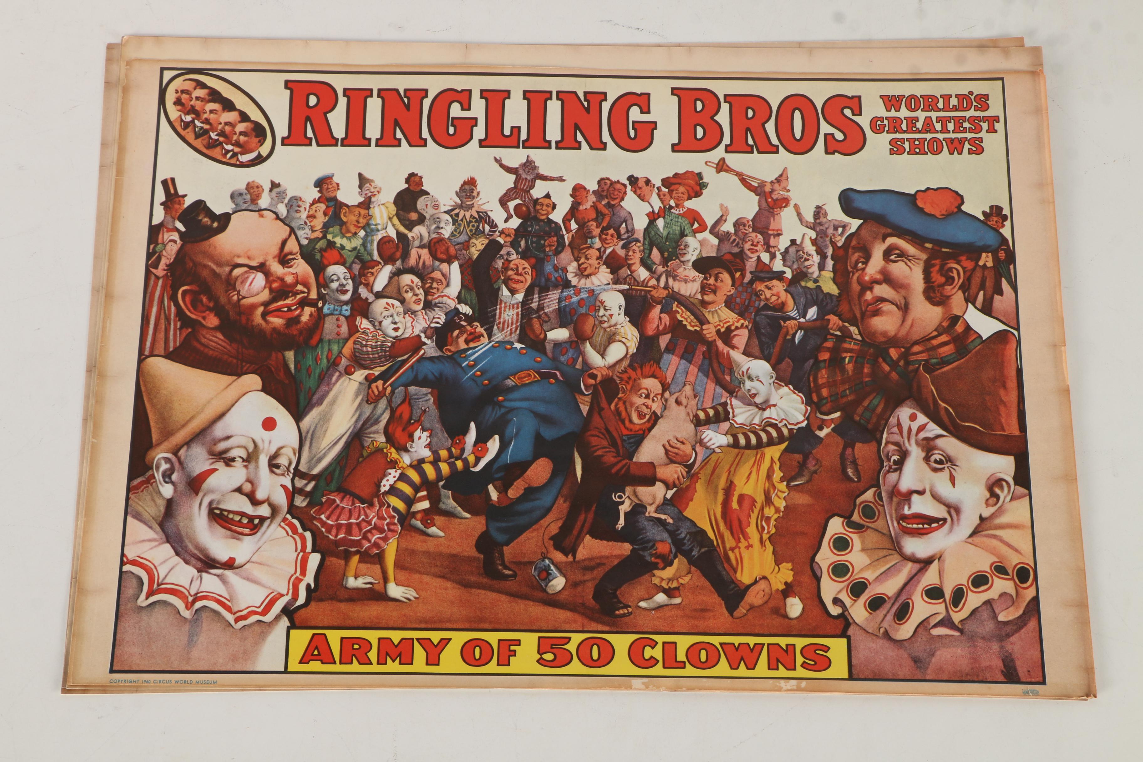 Vintage Barnum & Bailey Posters from 1960