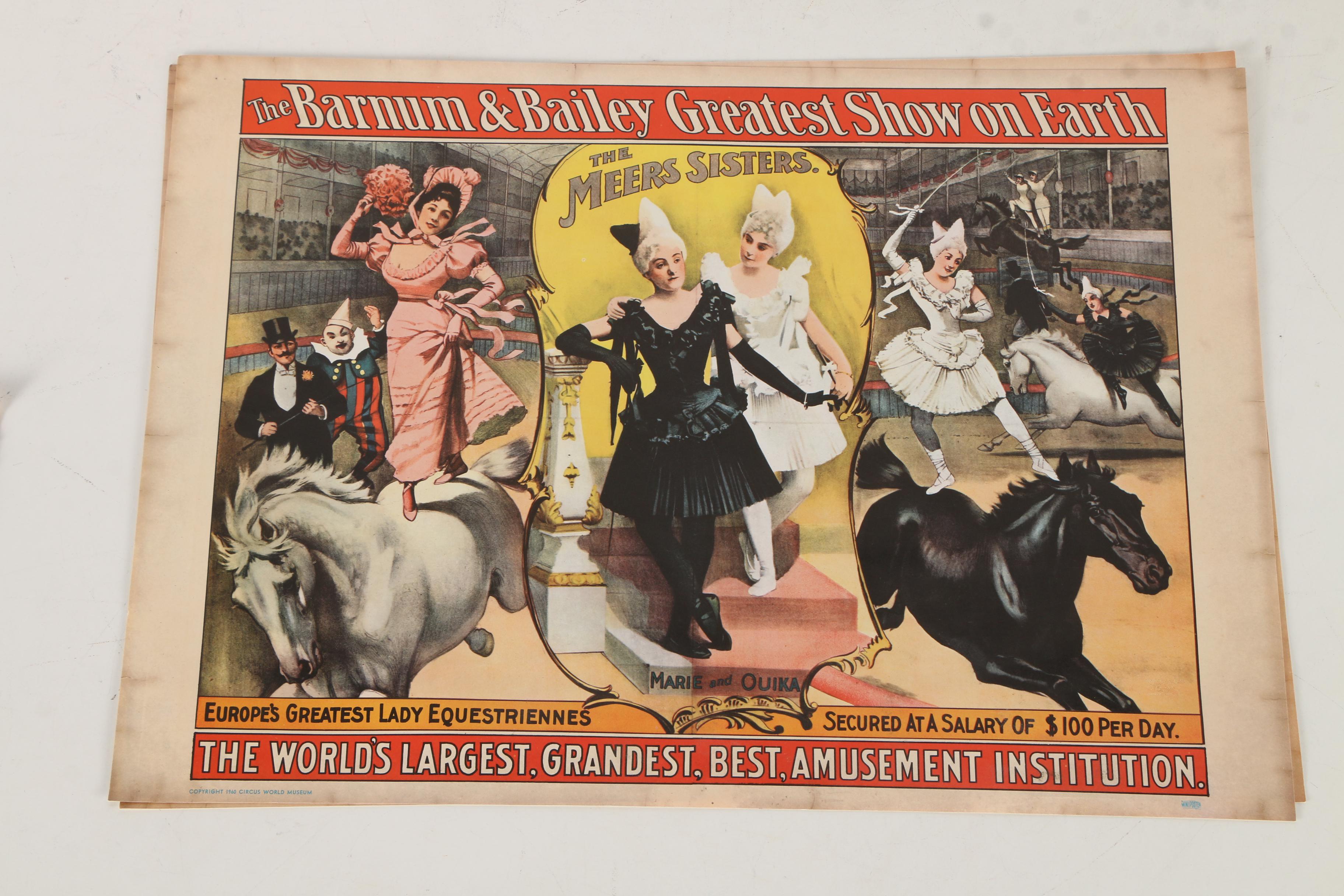 Vintage Barnum & Bailey Posters from 1960