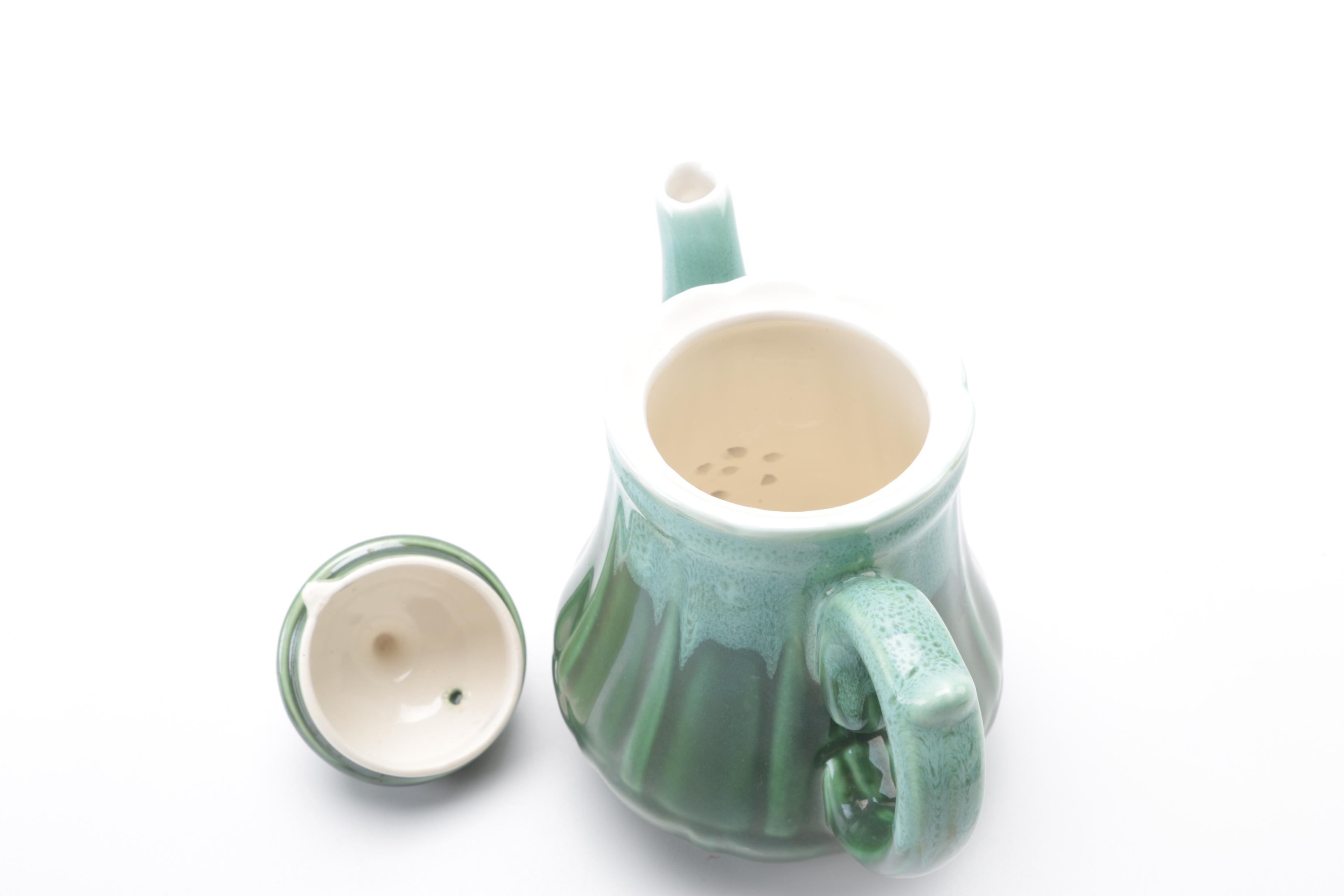 Green Ceramic Tea Set
