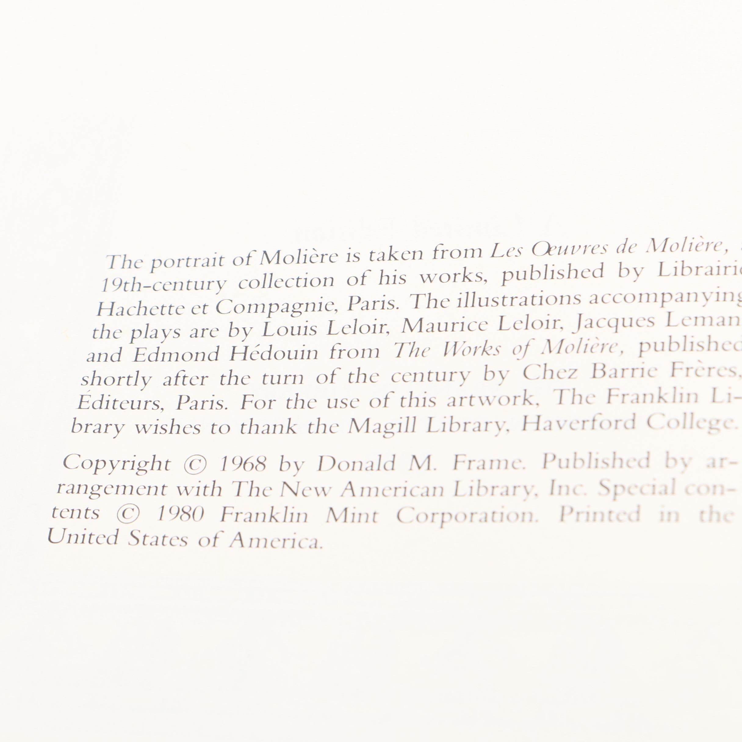 Miniature Translating Dictionaries and Franklin Library Molière