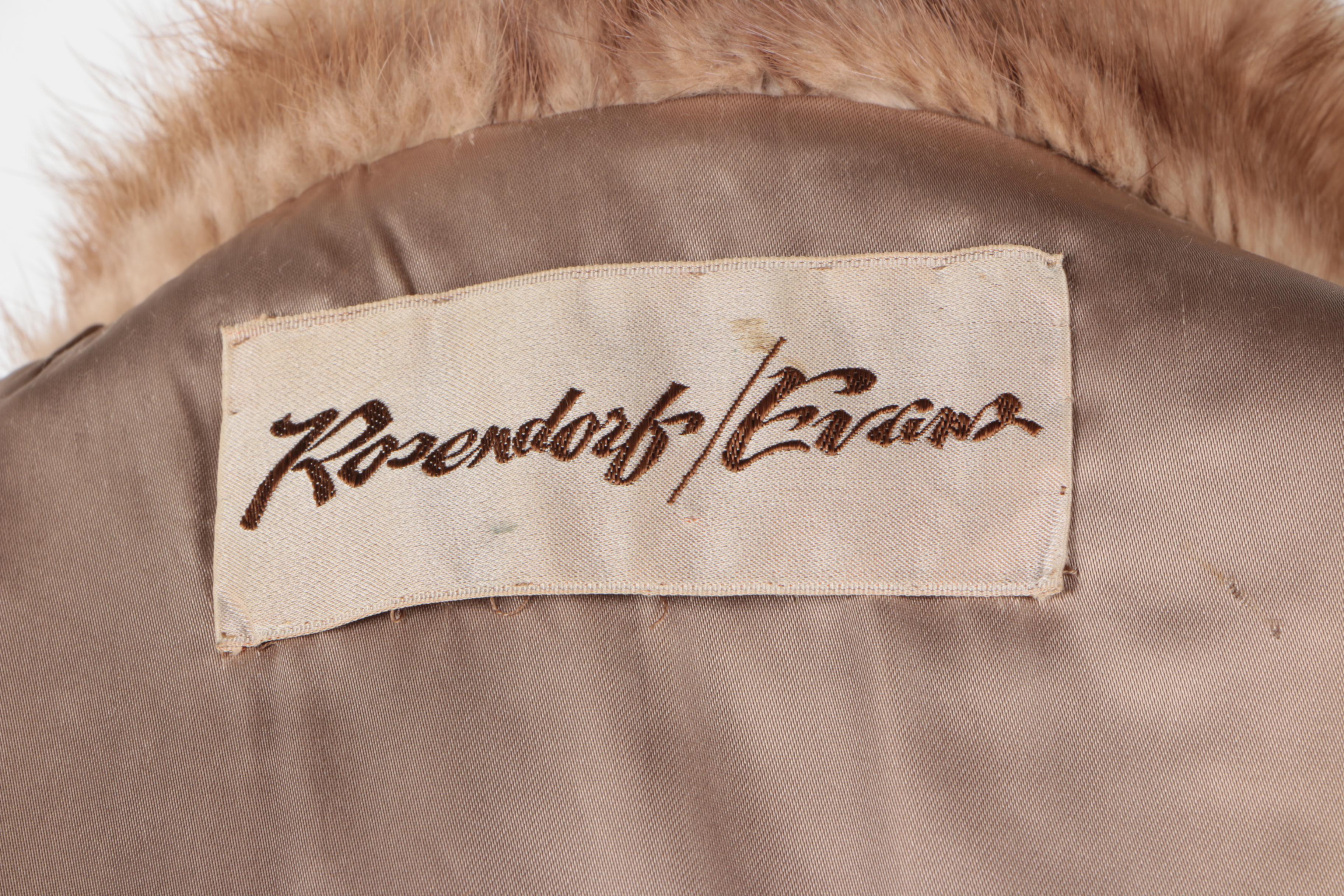 Rosendorf/Evans Leather and Mink Full Length Coat