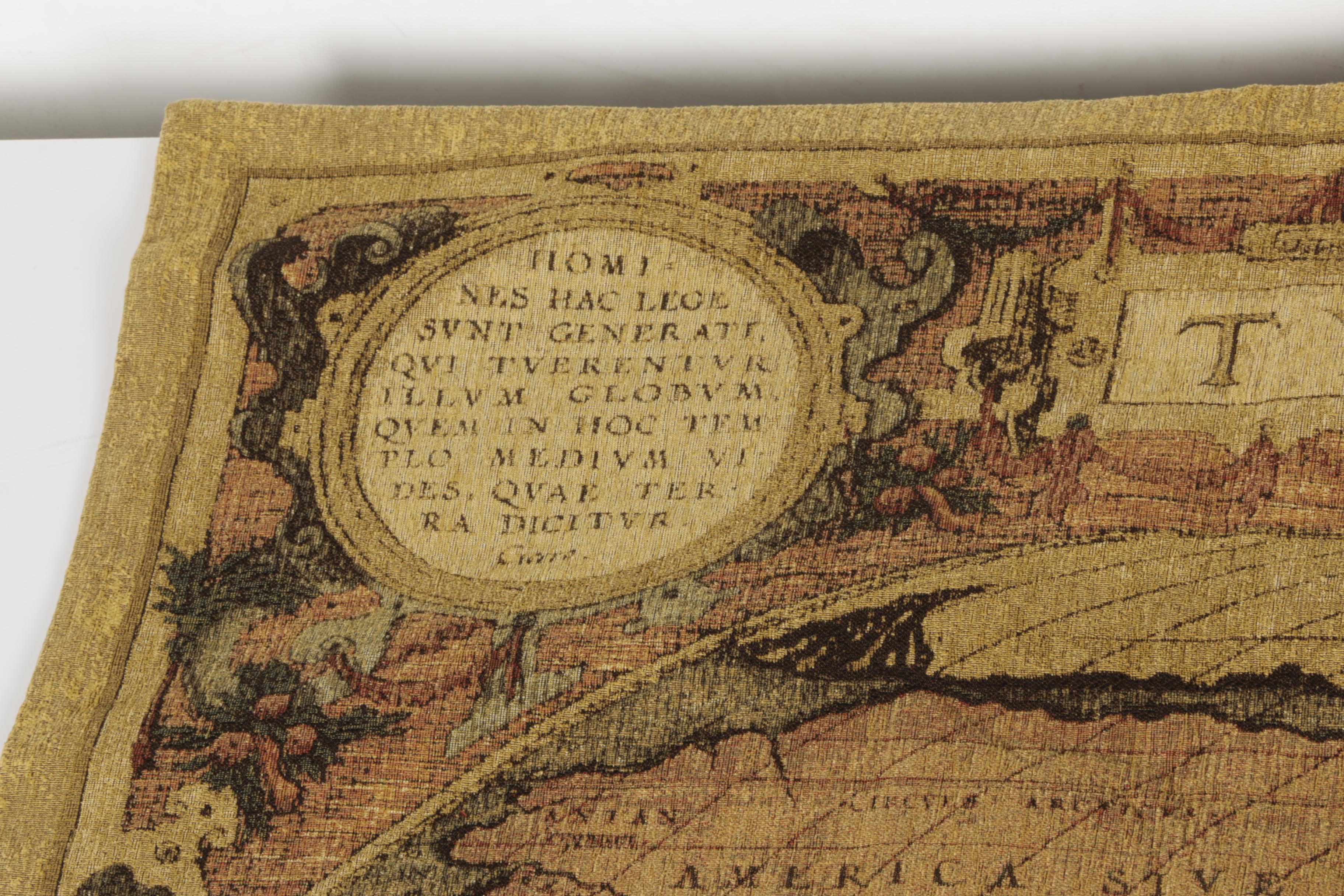 Belgian Old World Map Wall Tapestry