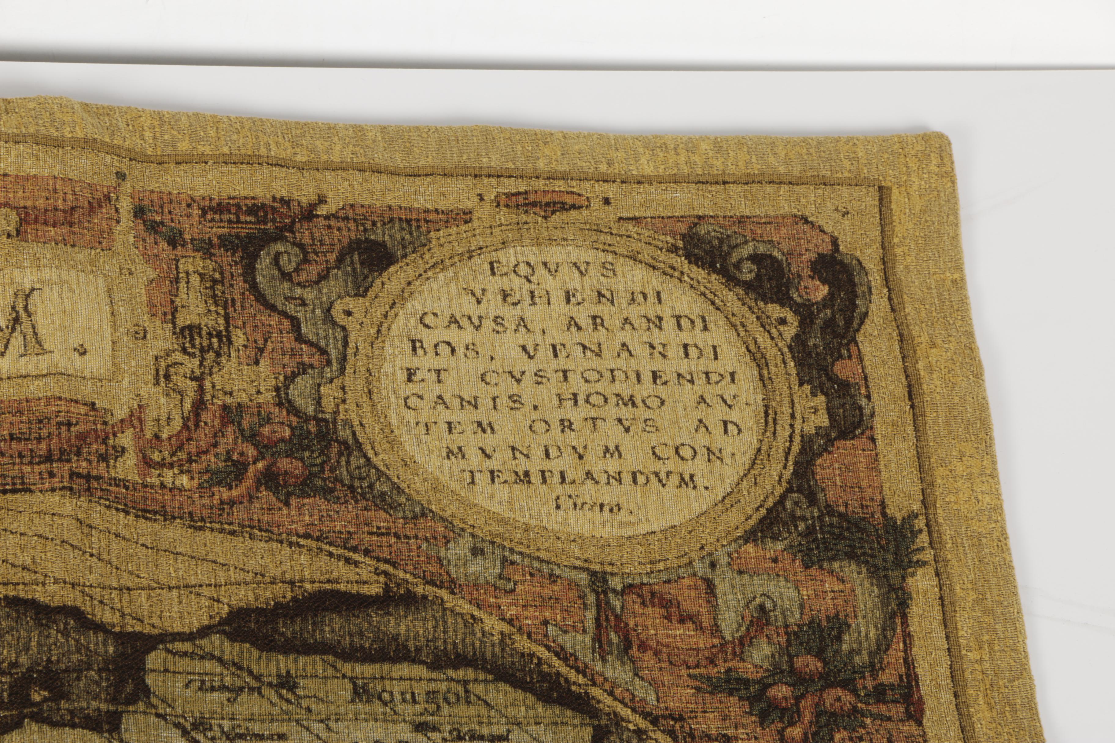 Belgian Old World Map Wall Tapestry