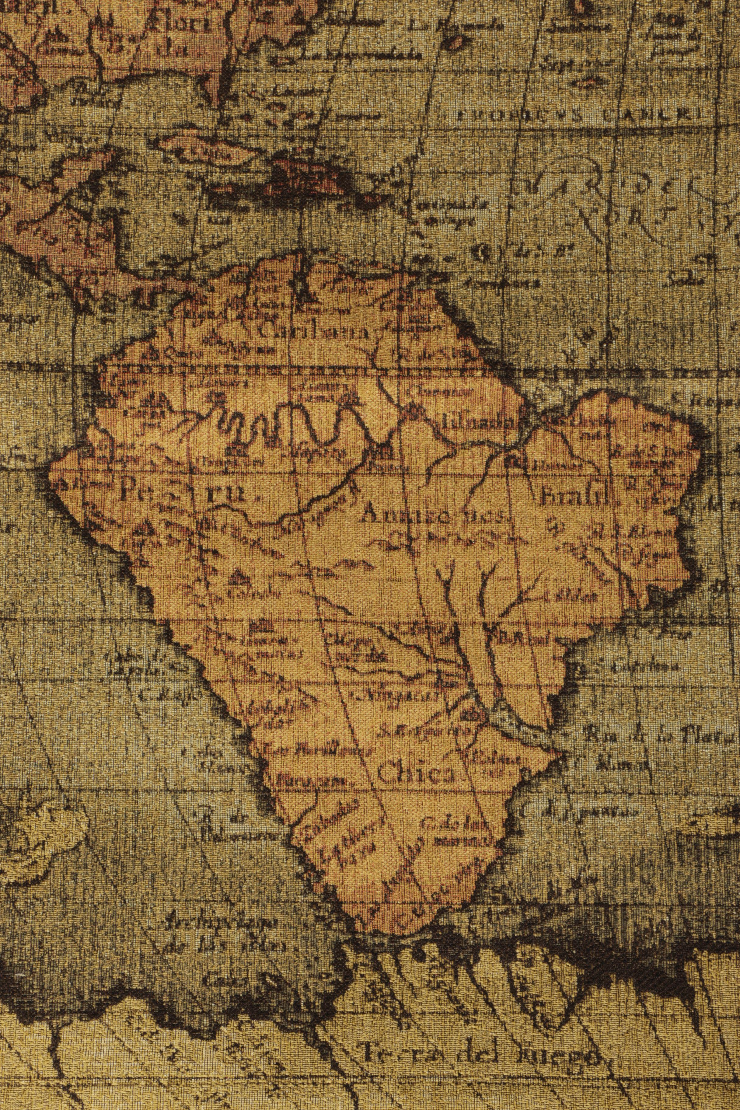 Belgian Old World Map Wall Tapestry