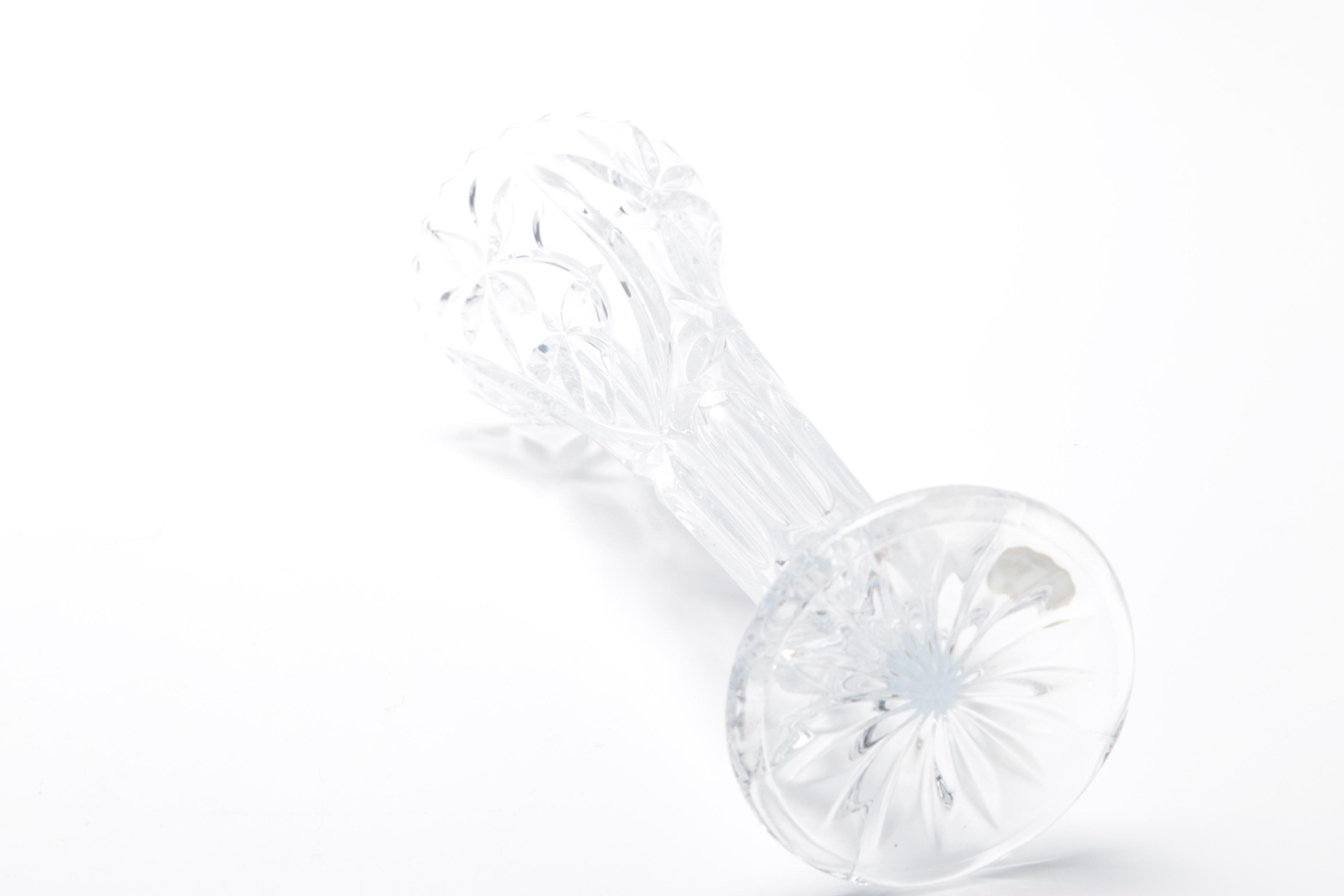 Generous Assortment of Crystal Pieces and Tableware