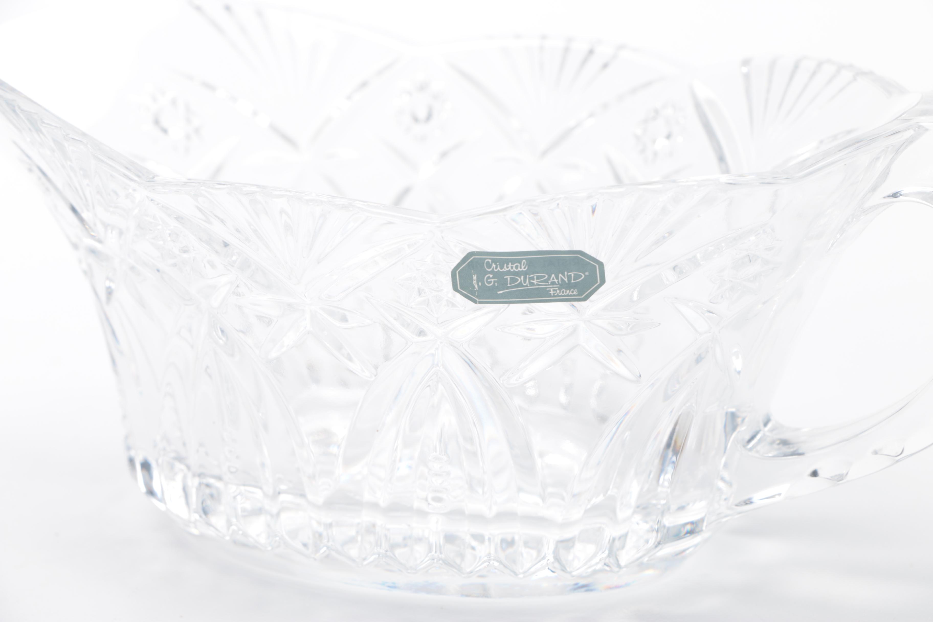 Generous Assortment of Crystal Pieces and Tableware