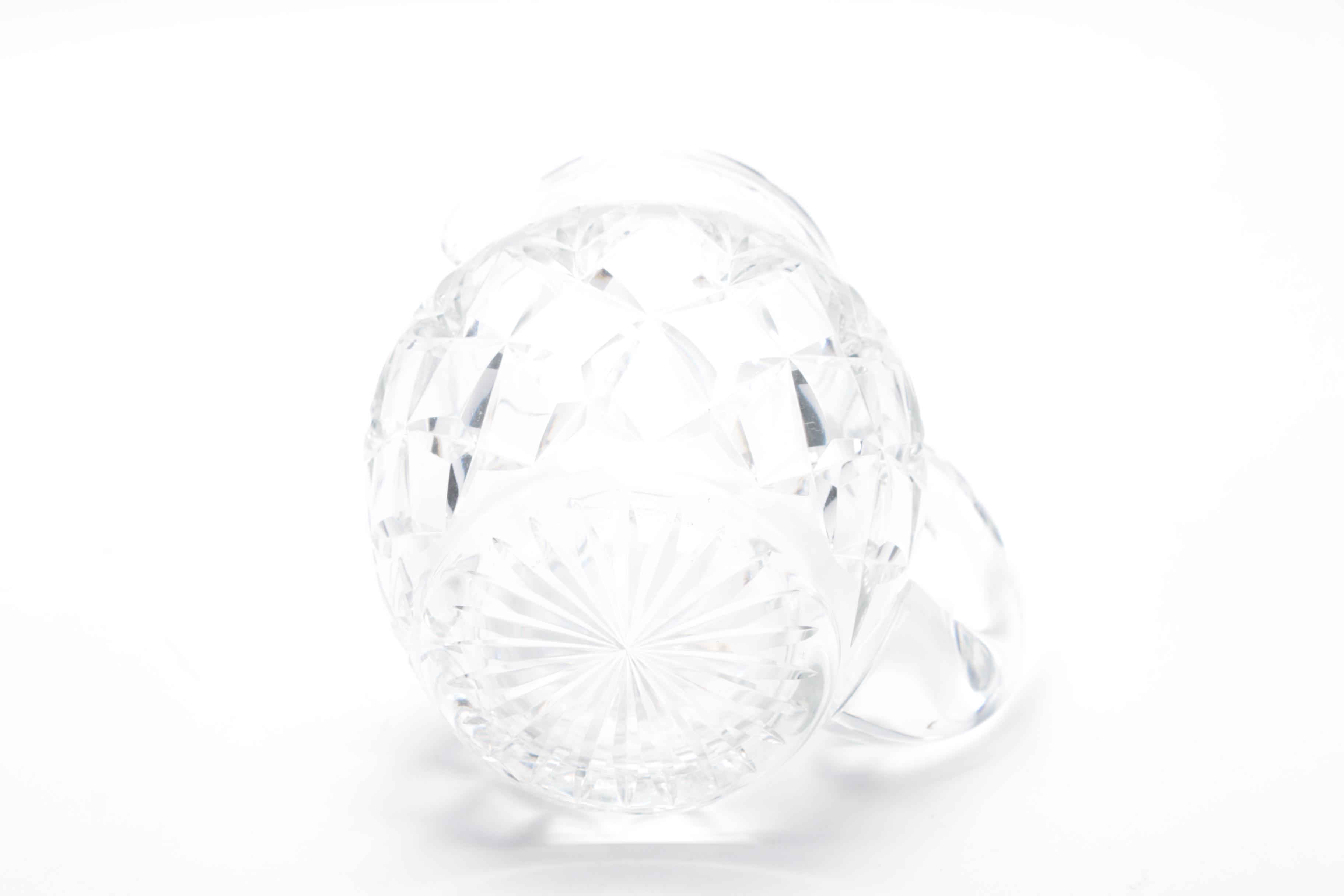 Generous Assortment of Crystal Pieces and Tableware