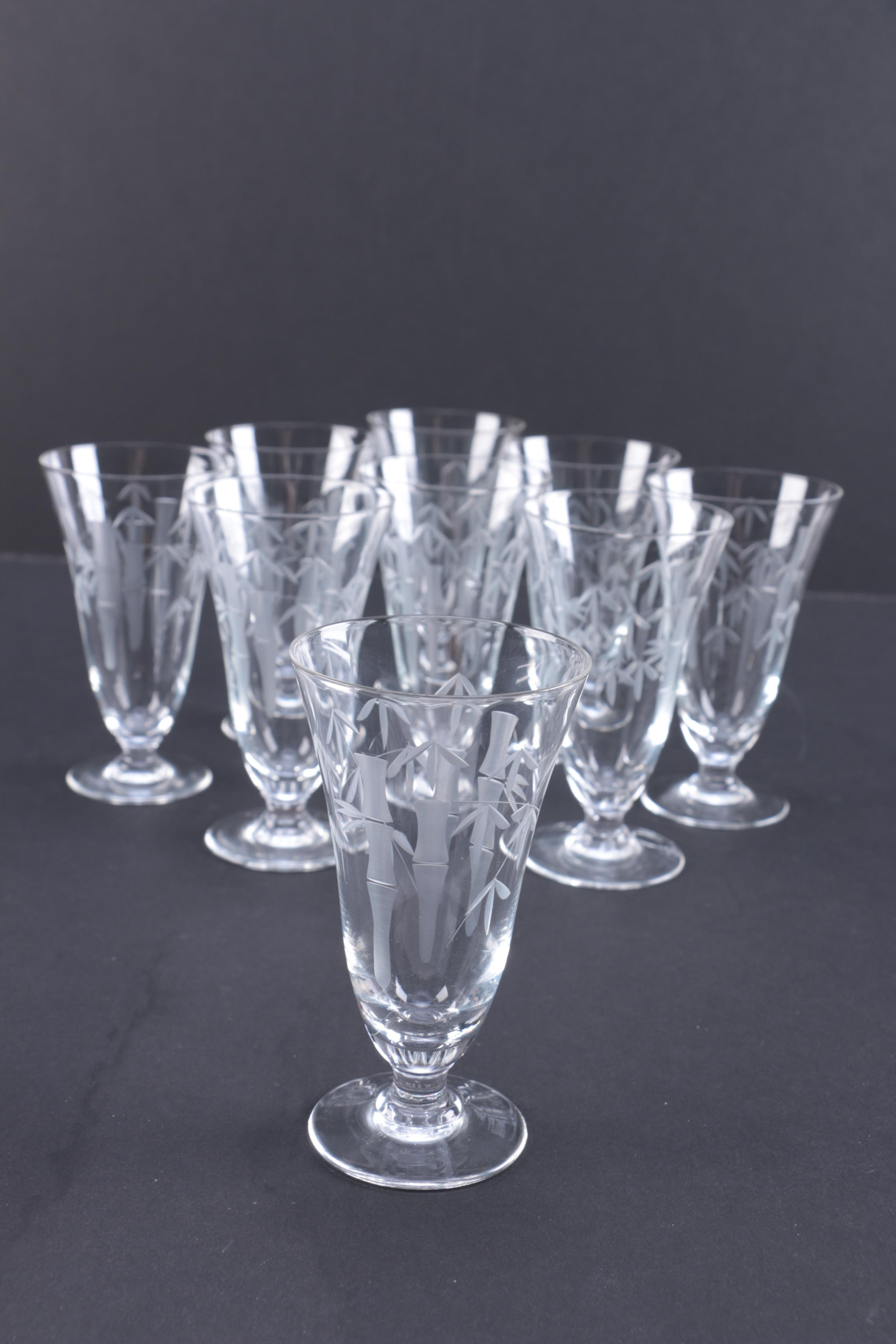 Etched Carafe and Glasses