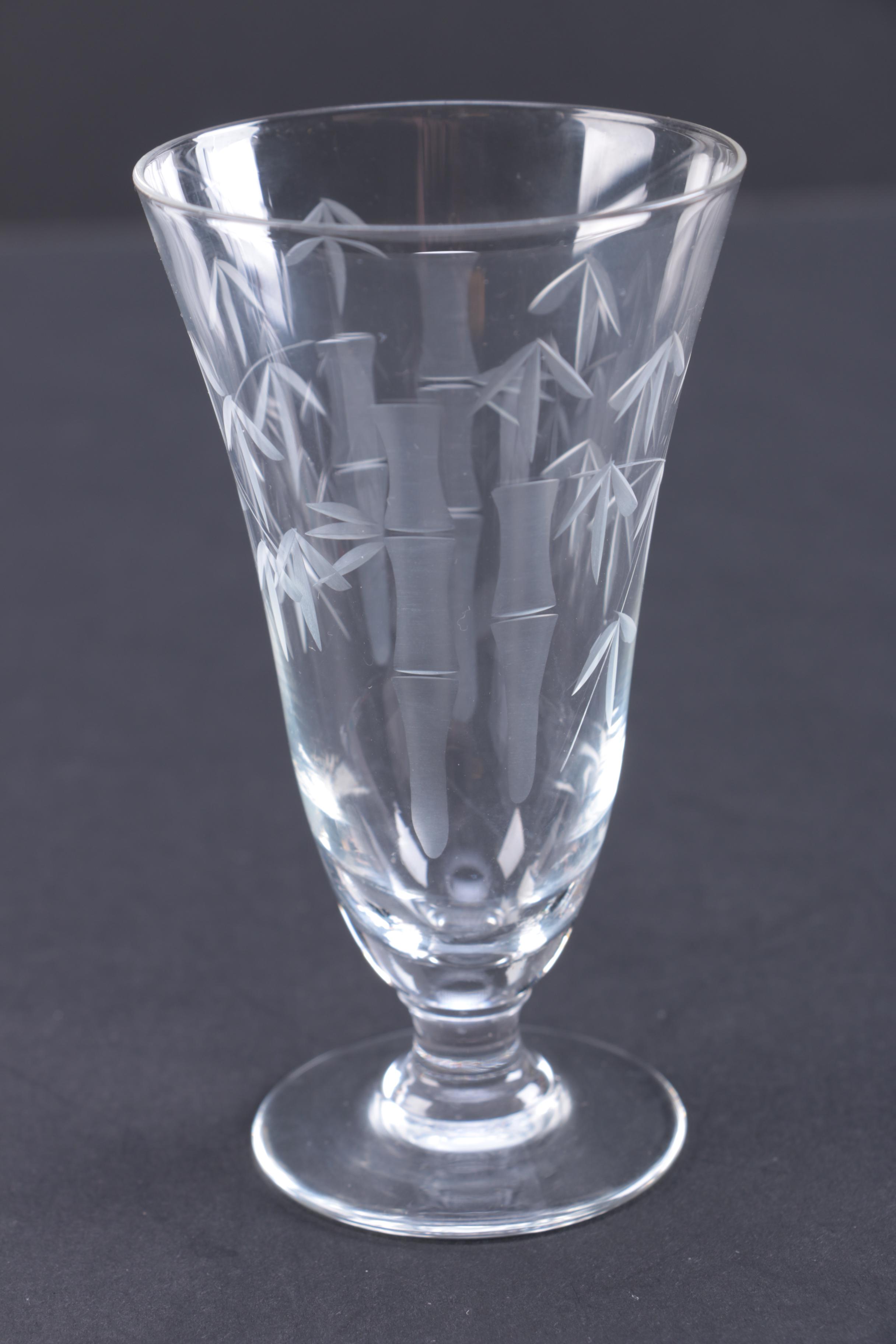Etched Carafe and Glasses