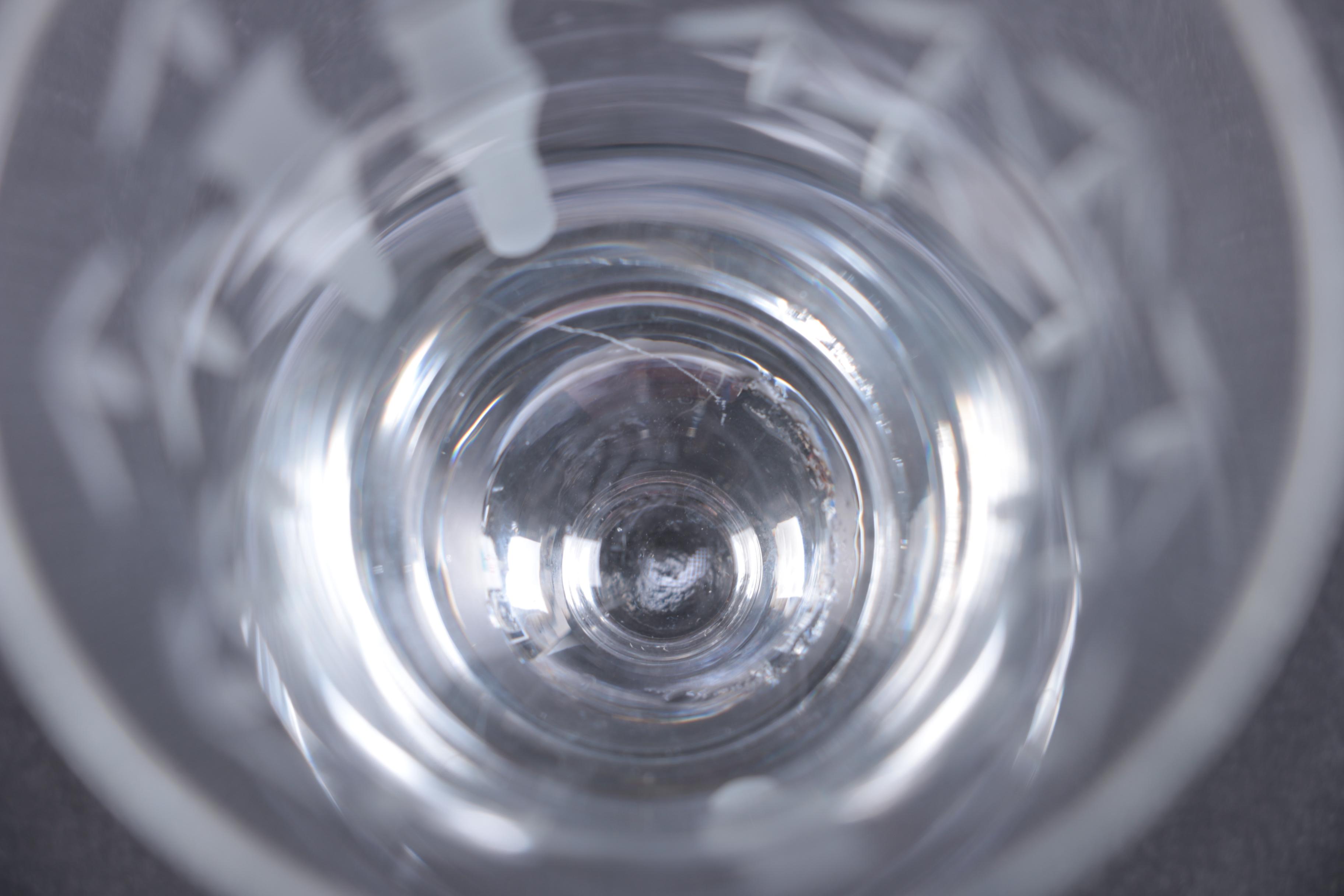 Etched Carafe and Glasses