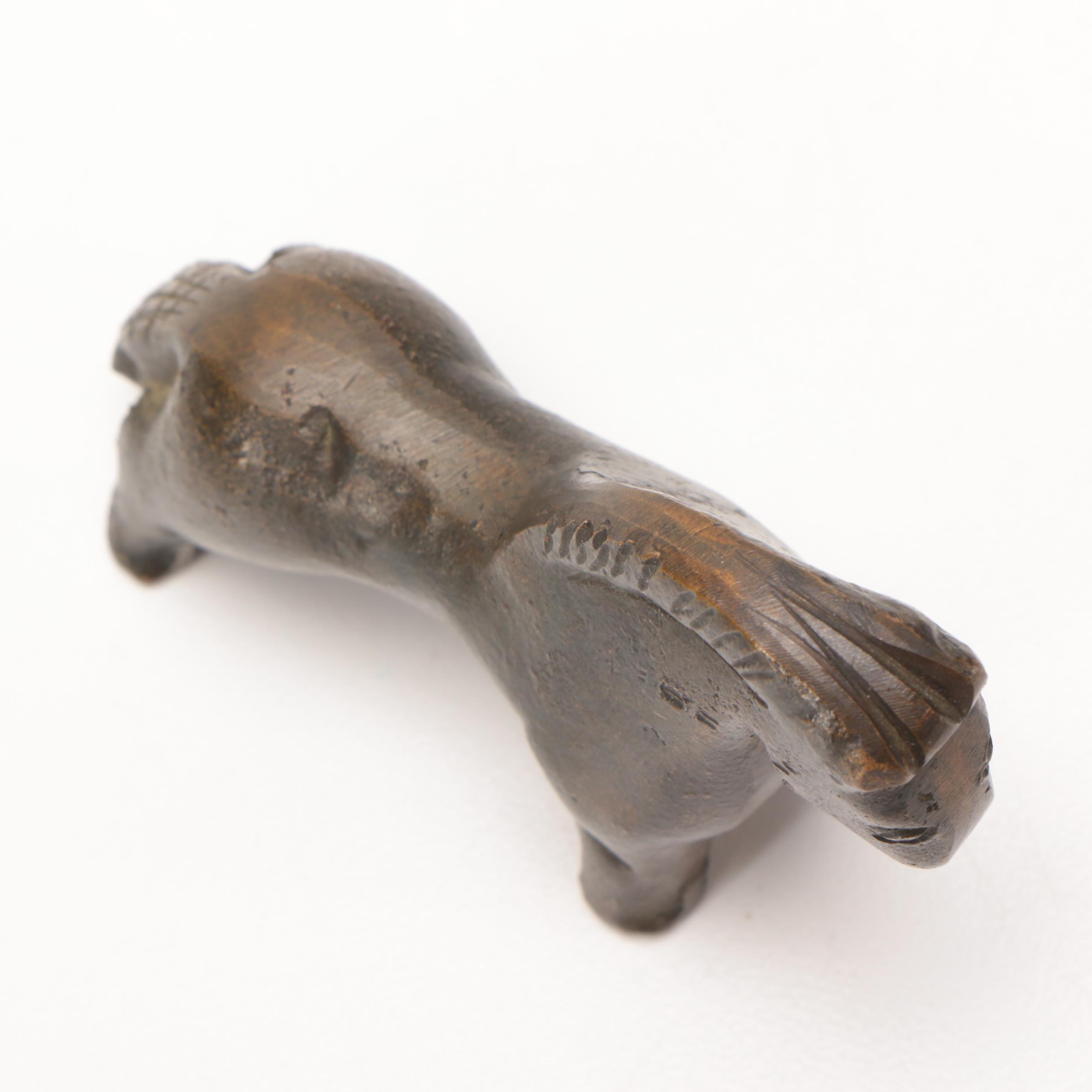 Archaic Style Miniature Bronze Figure of a Horse