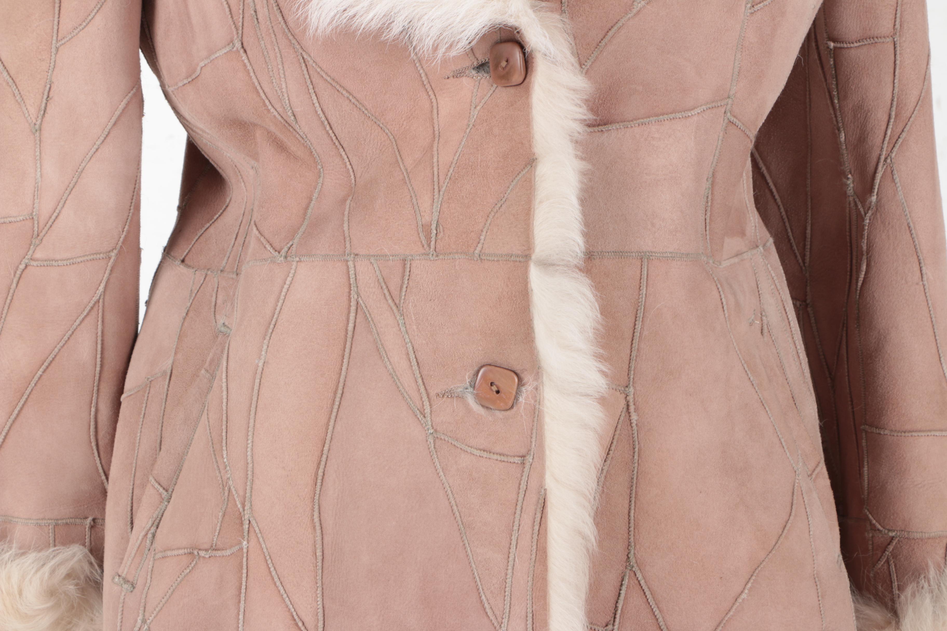 Women's Tan Shearling Jacket