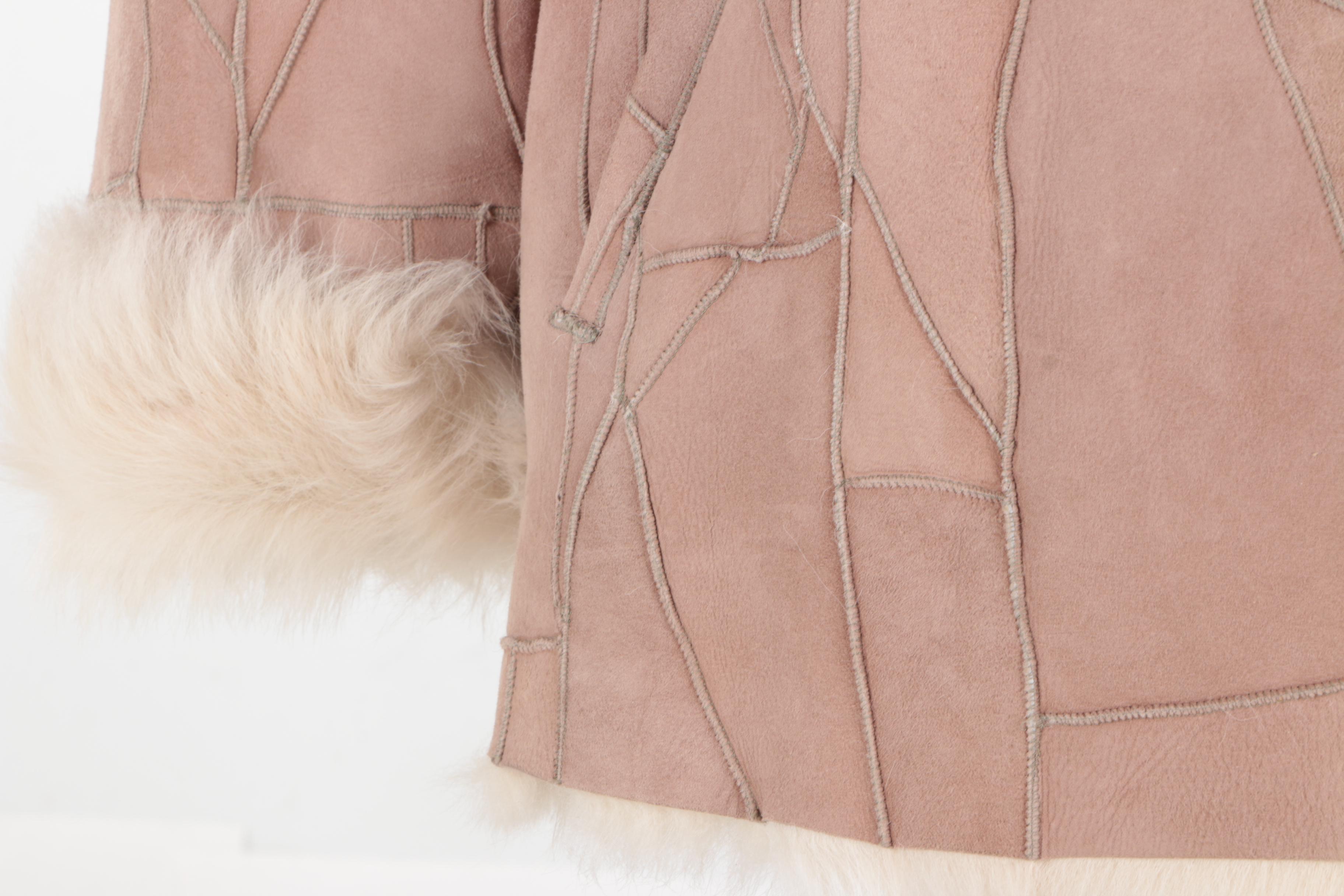 Women's Tan Shearling Jacket