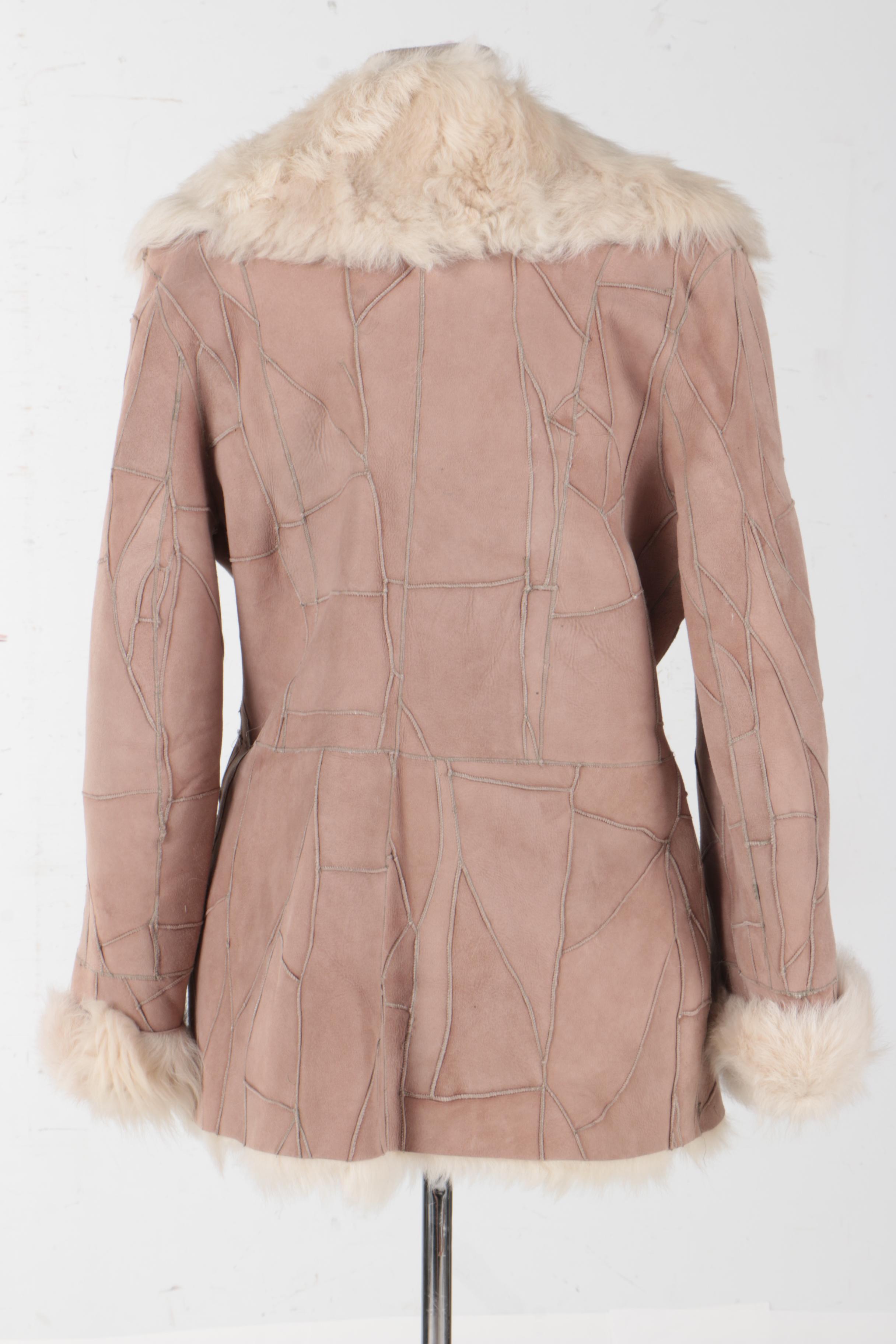 Women's Tan Shearling Jacket