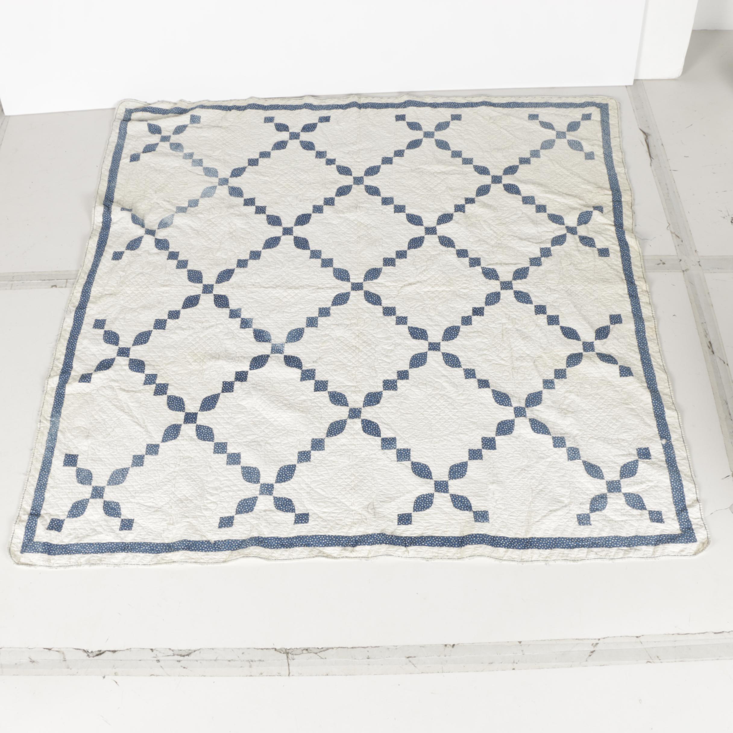 Hand Stitched Quilts Including "Feather Wreath"