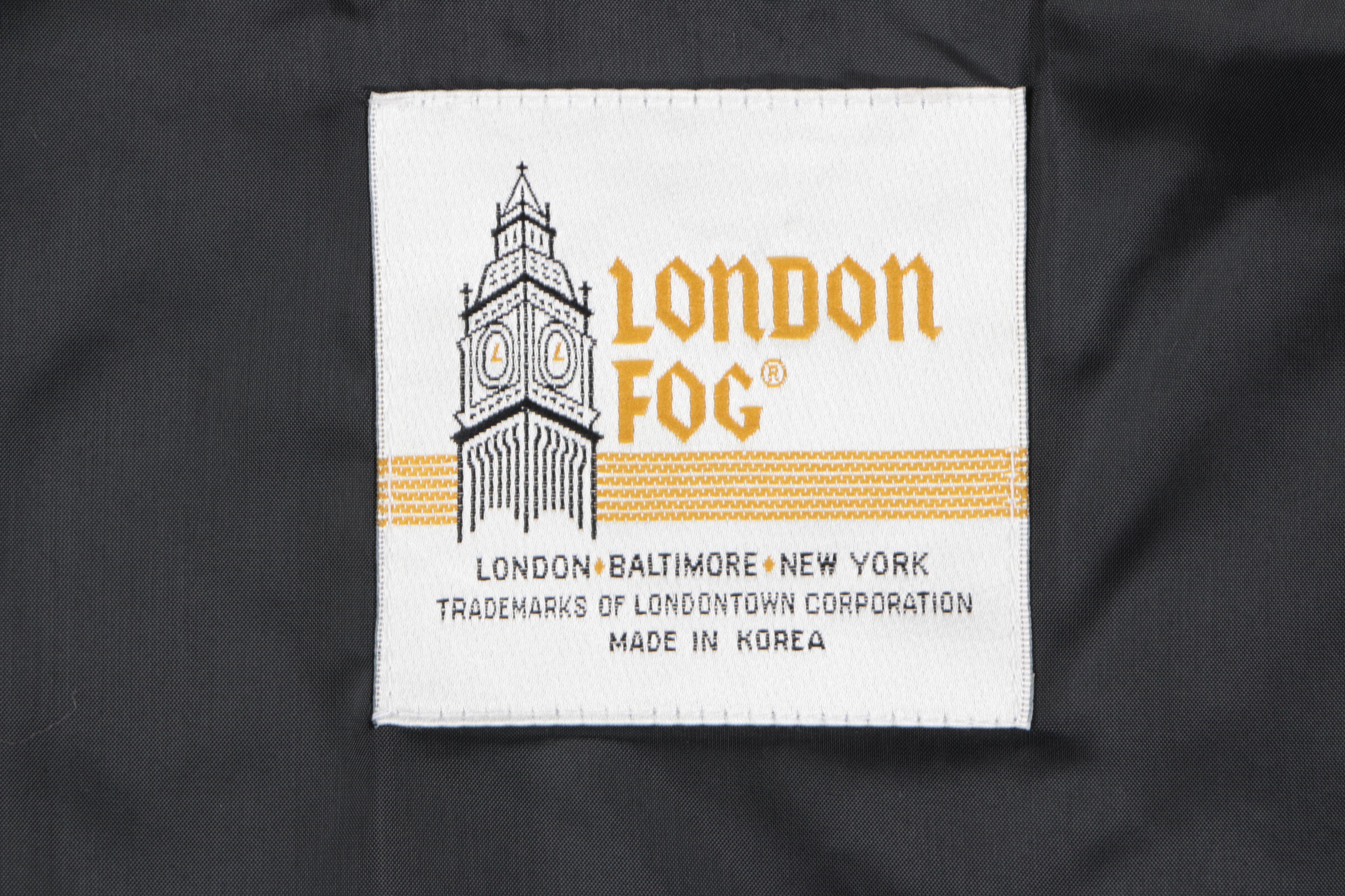 Men's Gray London Fog Trench Coat