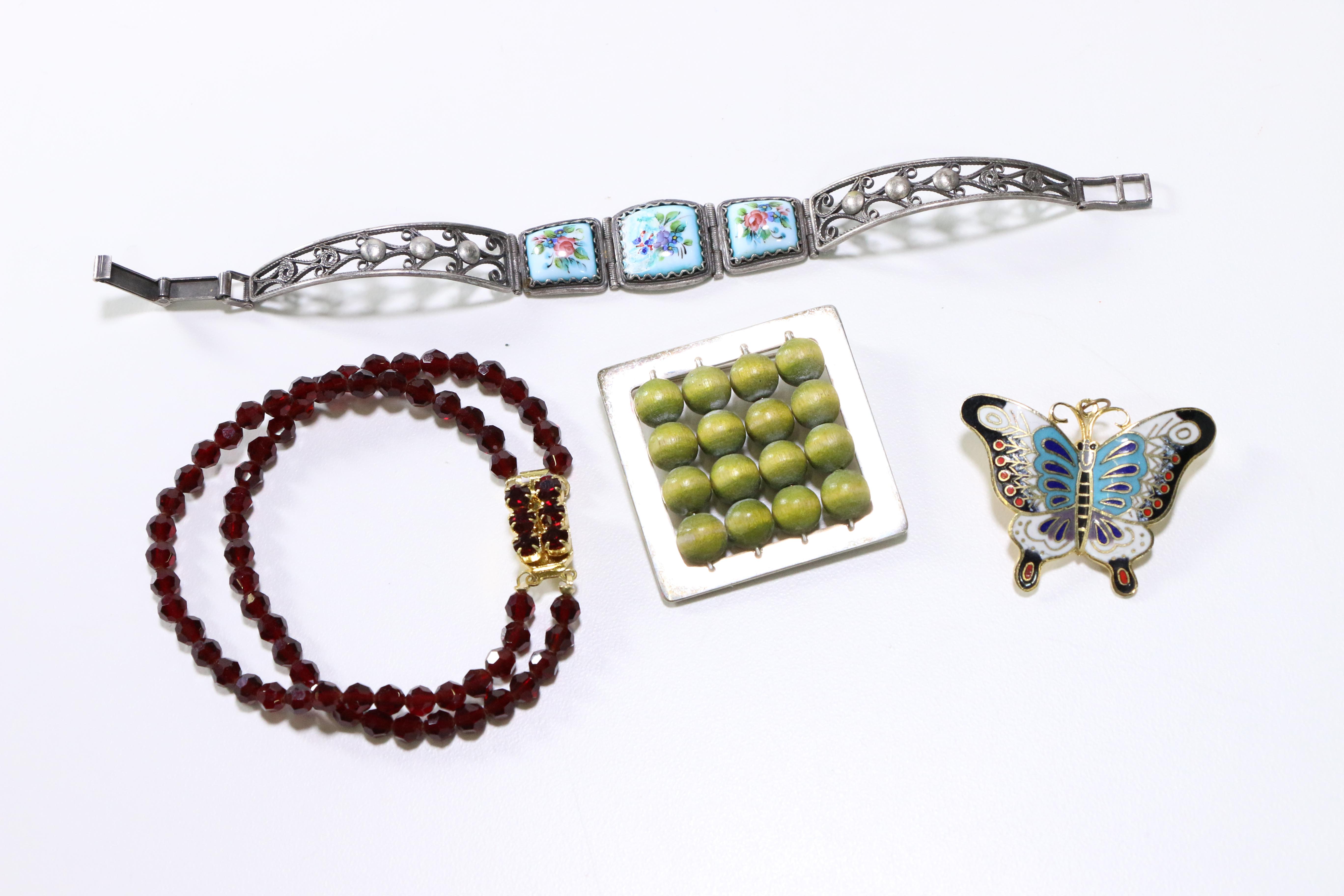 Vintage Costume Jewelry Including Beaded Necklaces