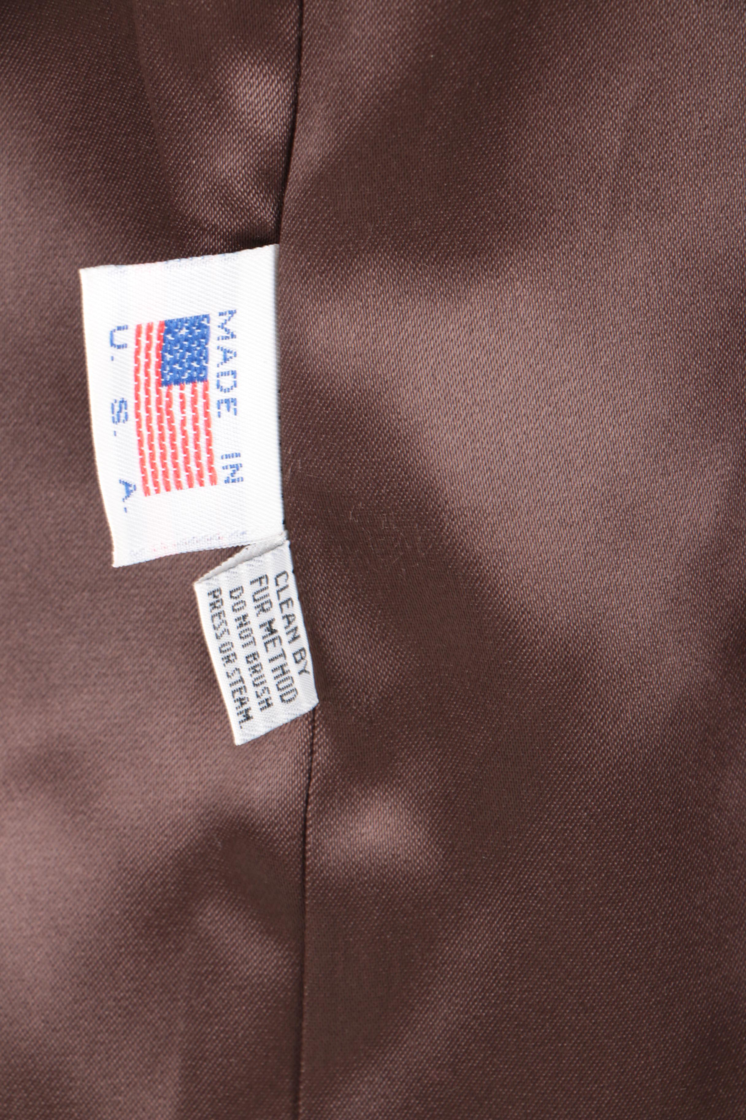 Dark Brown Faux Fur Coat