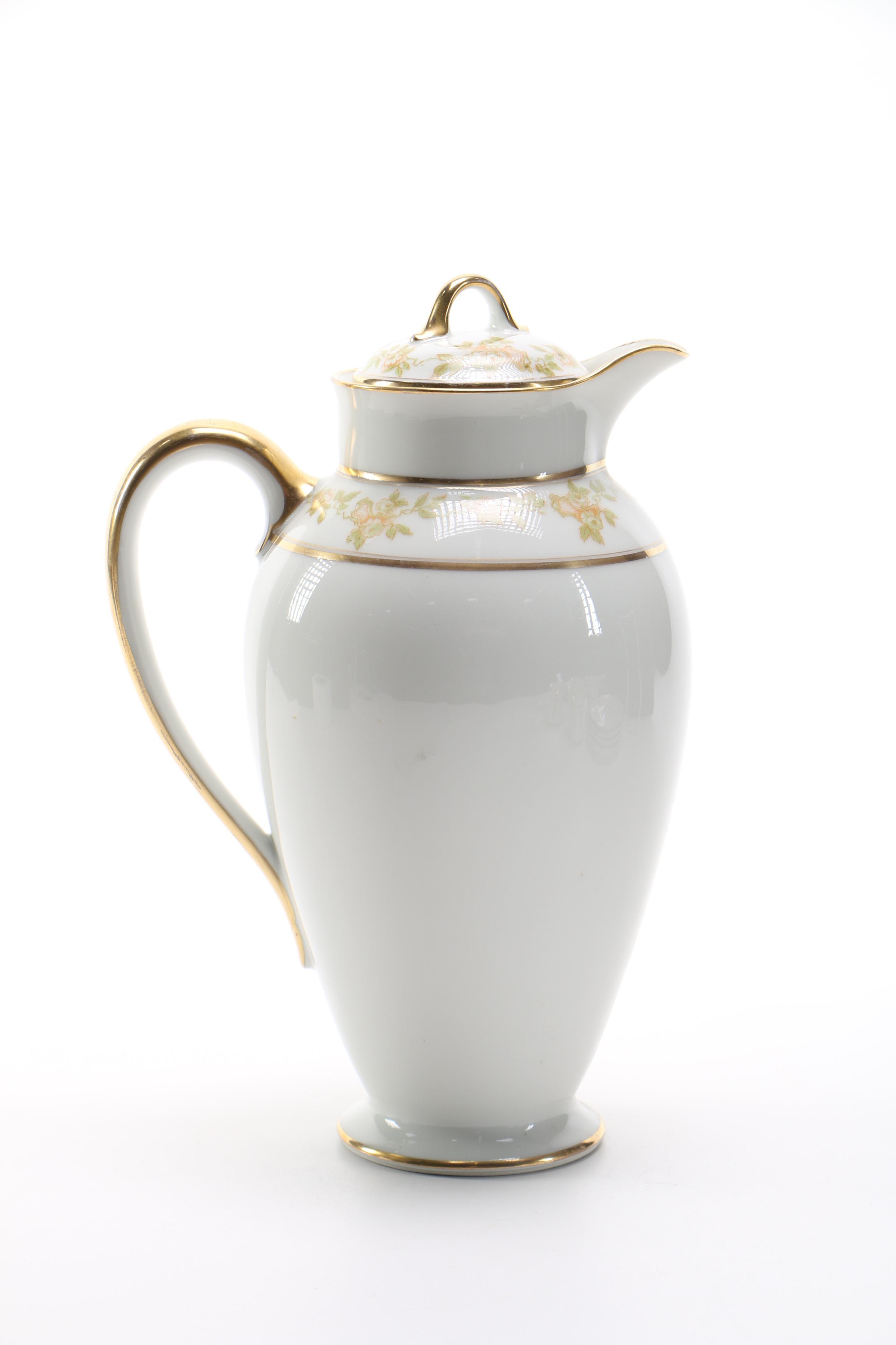 Antique C.H. Field Haviland Limoges Porcelain Hot Chocolate Set