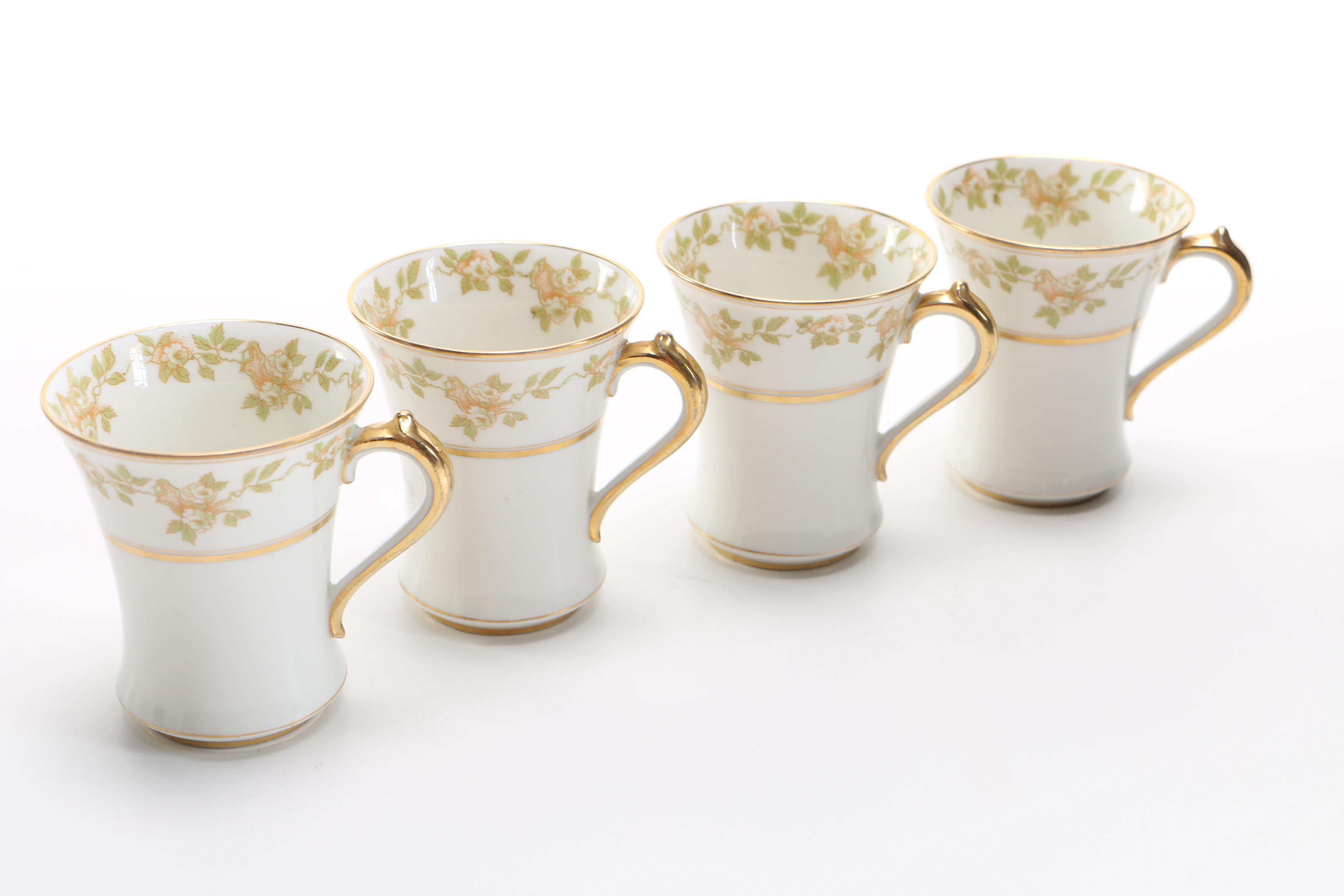 Antique C.H. Field Haviland Limoges Porcelain Hot Chocolate Set