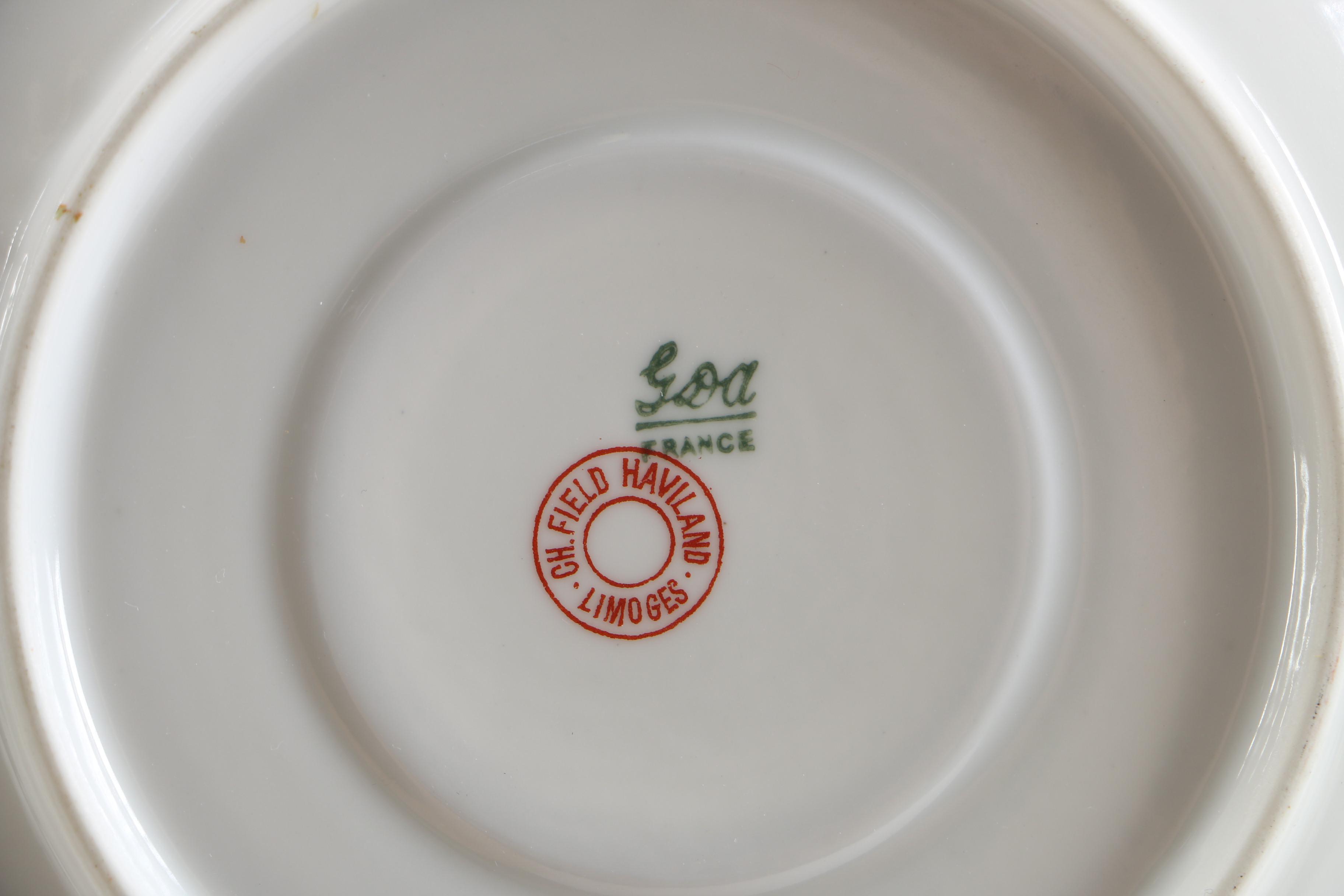 Antique C.H. Field Haviland Limoges Porcelain Hot Chocolate Set