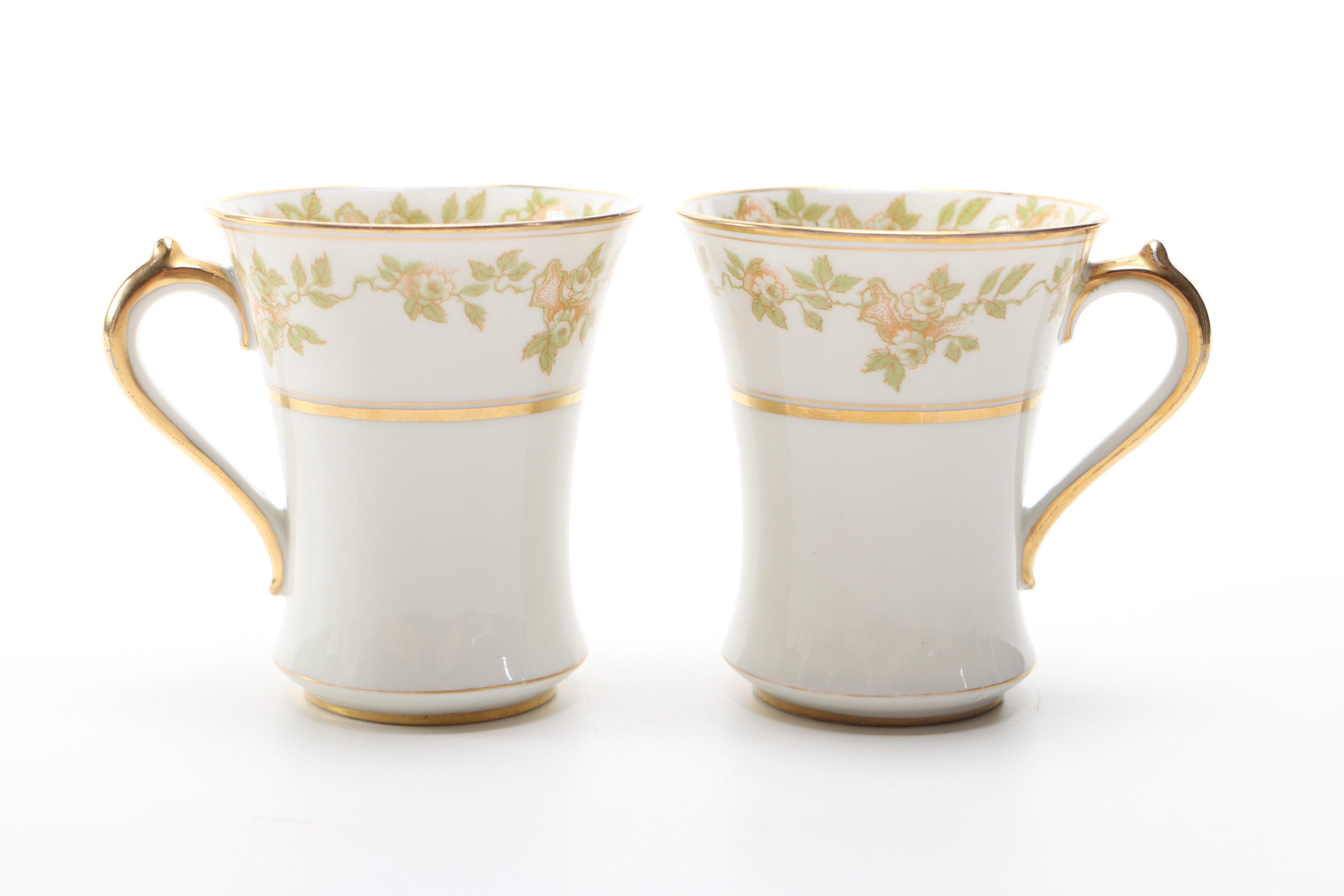 Antique C.H. Field Haviland Limoges Porcelain Hot Chocolate Set