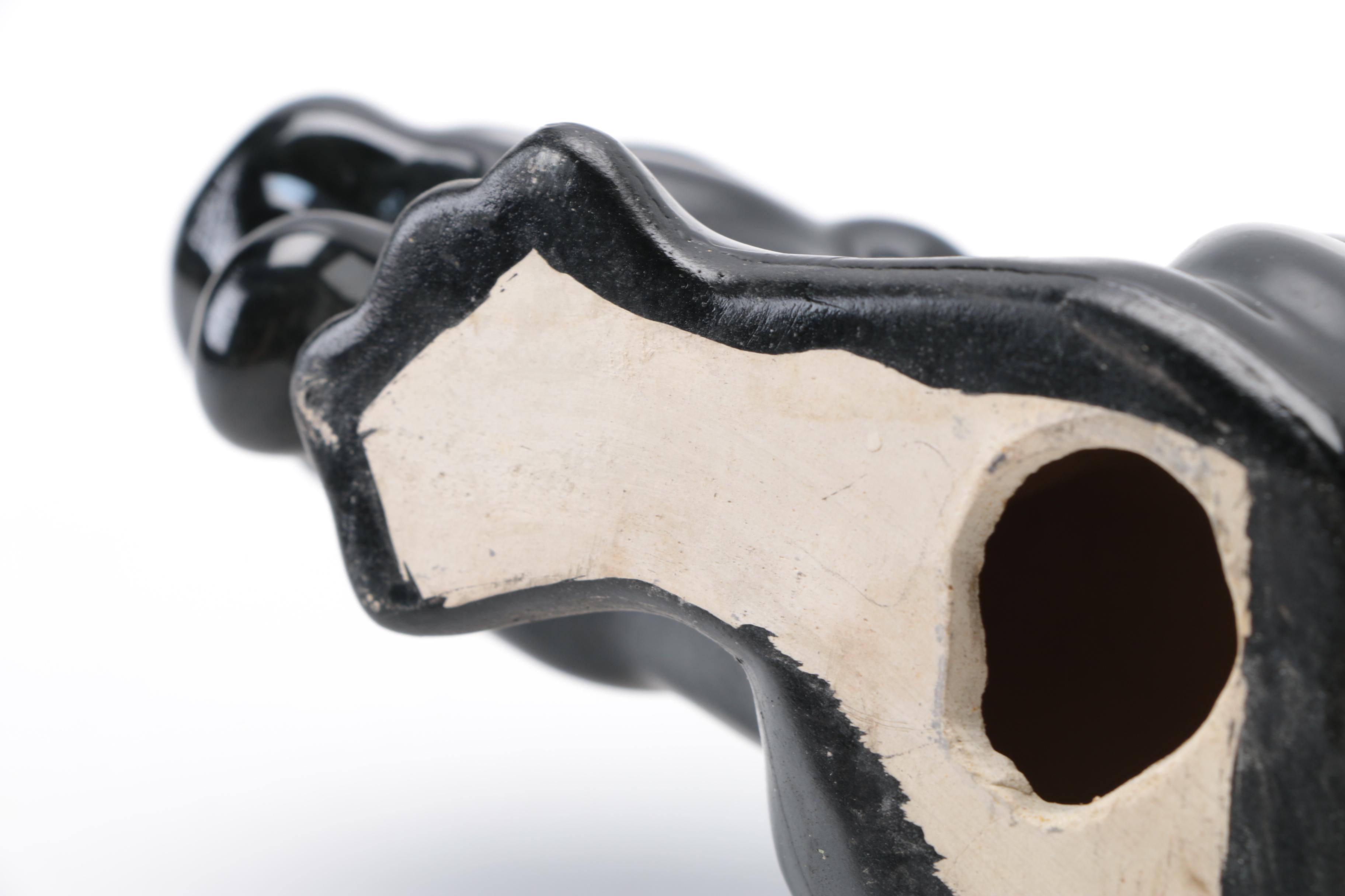 Collection of Ceramic Black Panther Figurines