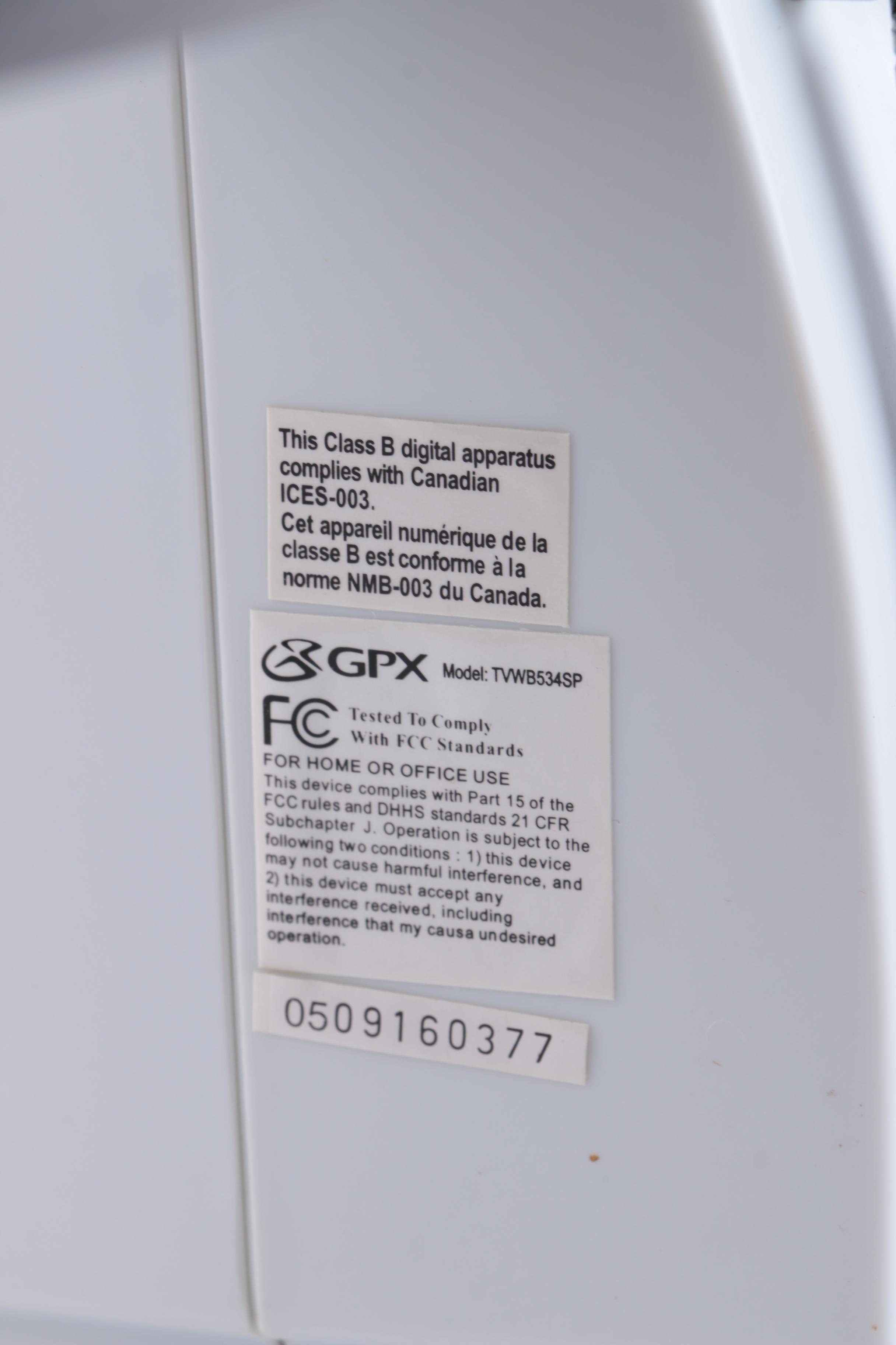 GPX Personal TV, AM, FM Lantern Radio