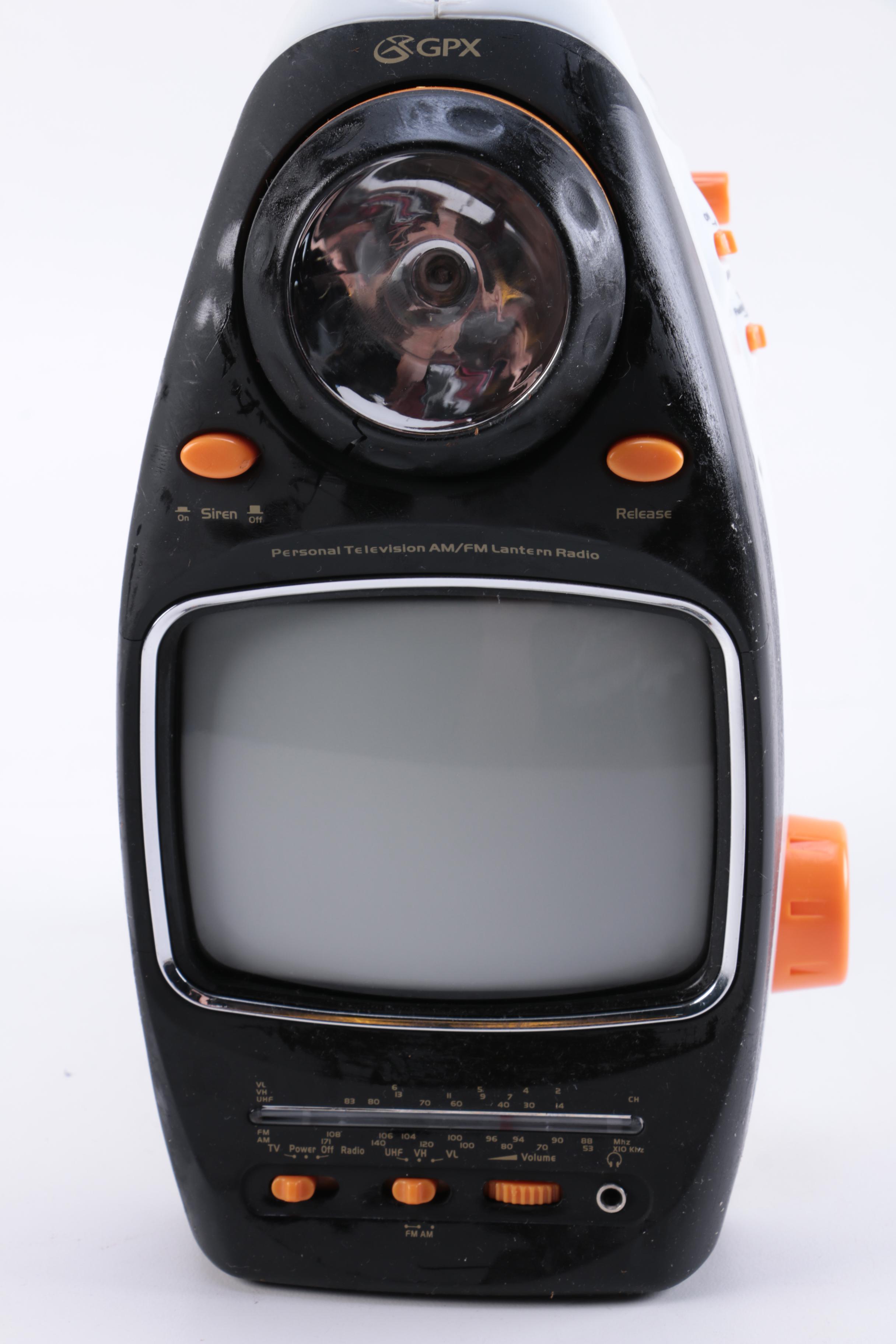 GPX Personal TV, AM, FM Lantern Radio