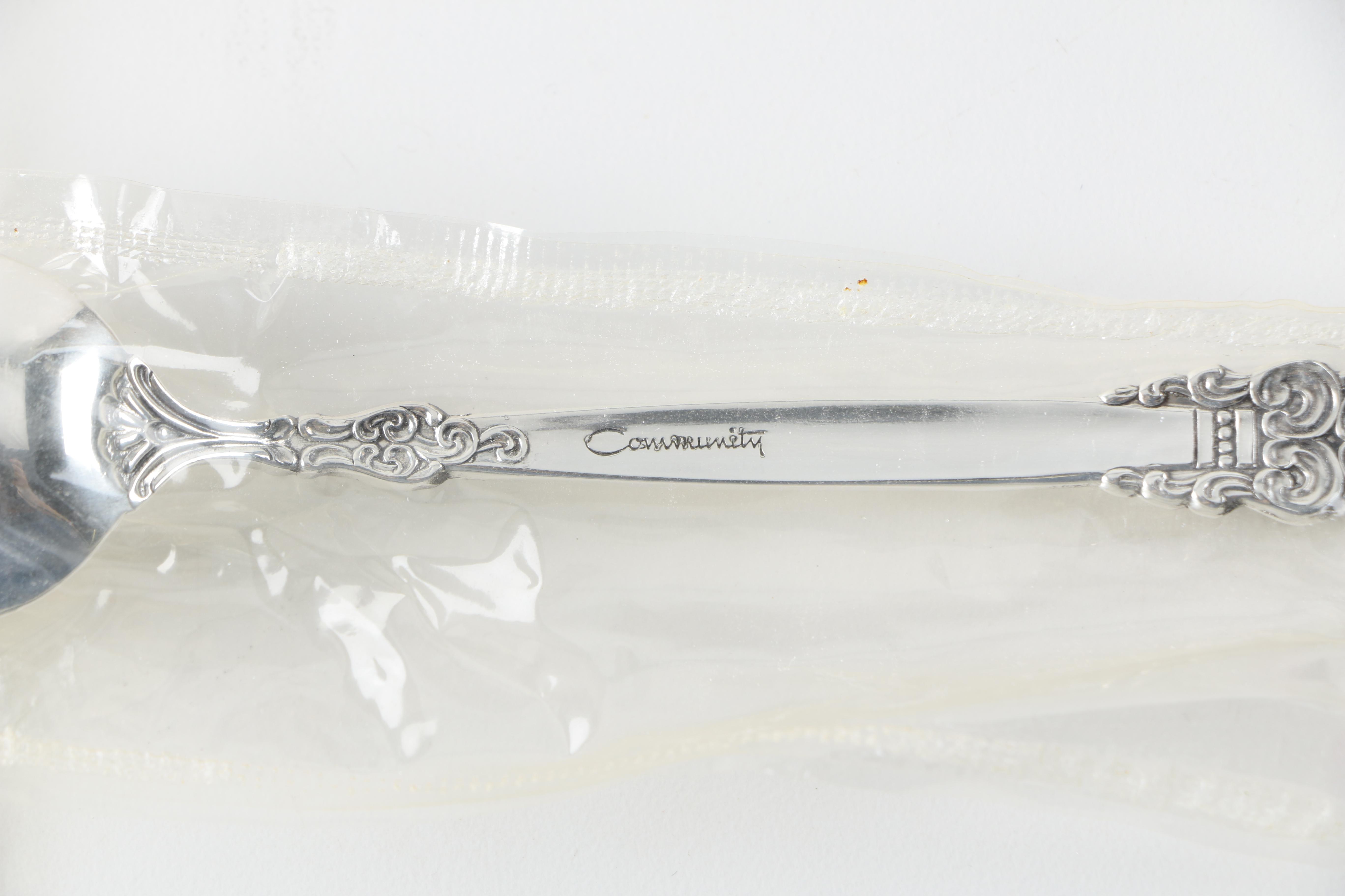 Community Silver Plate "Spanish Crown" Flatware Set