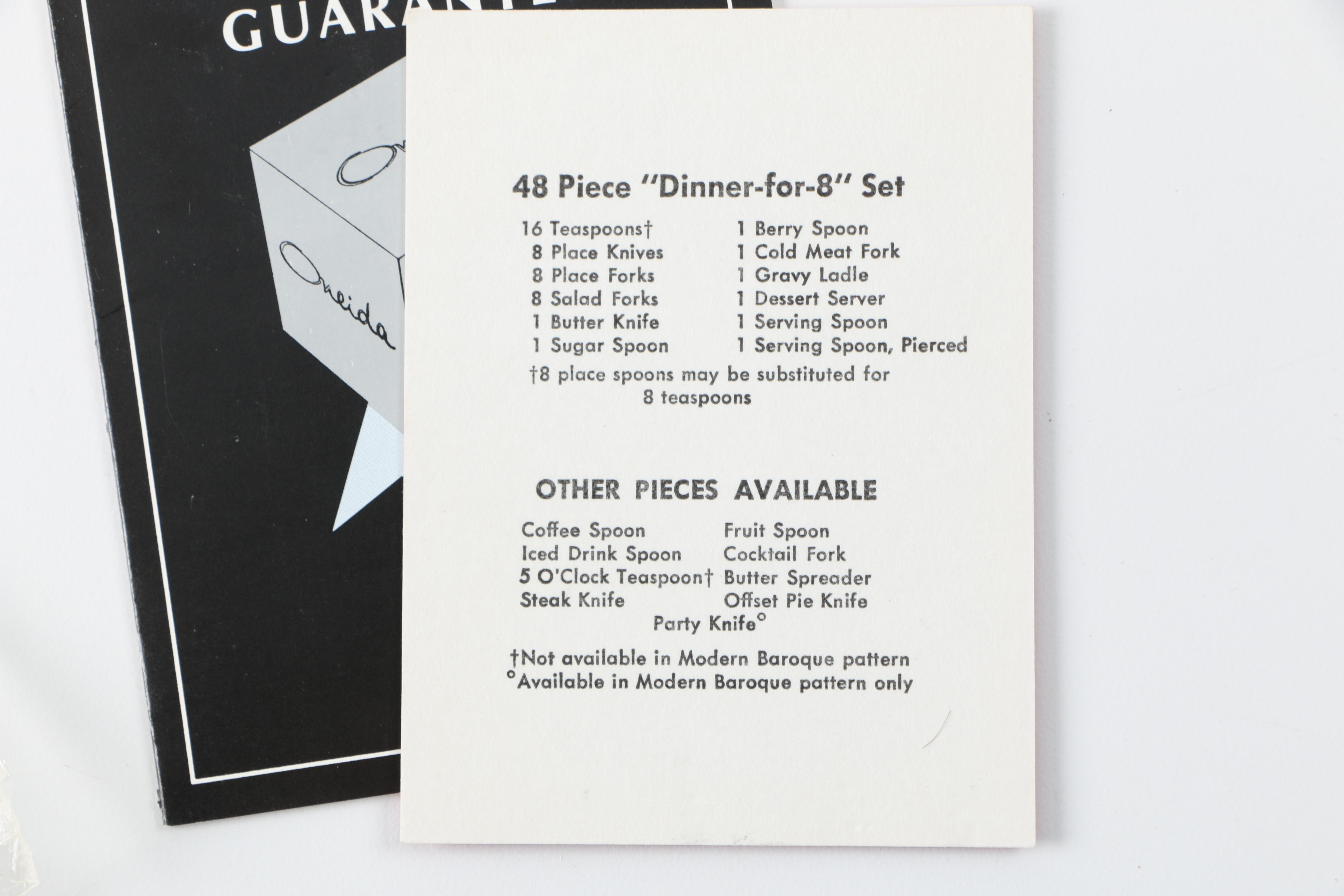 Community Silver Plate "Spanish Crown" Flatware Set