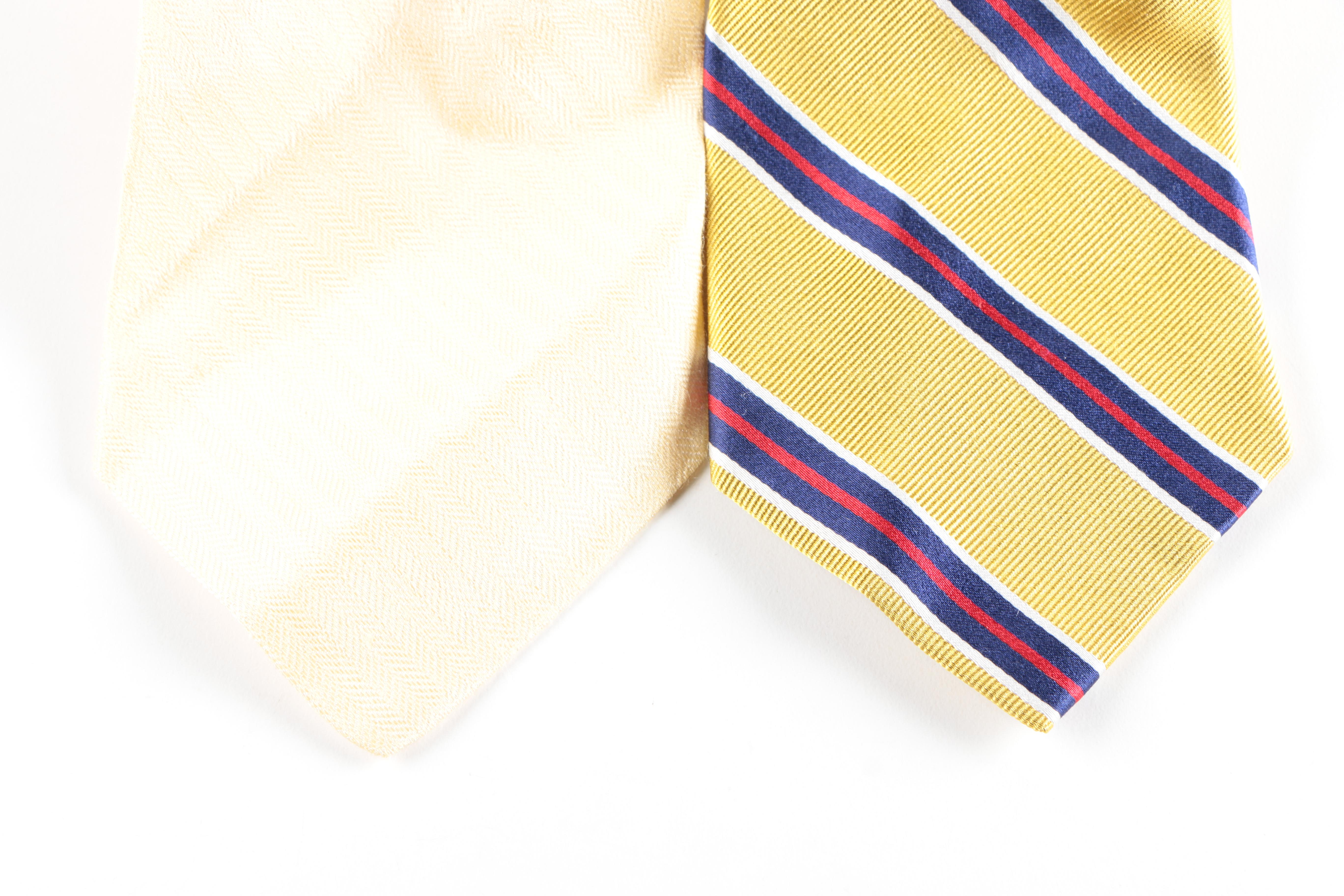 Collection of Men's Ties With Brooks Brothers and Hugo Boss