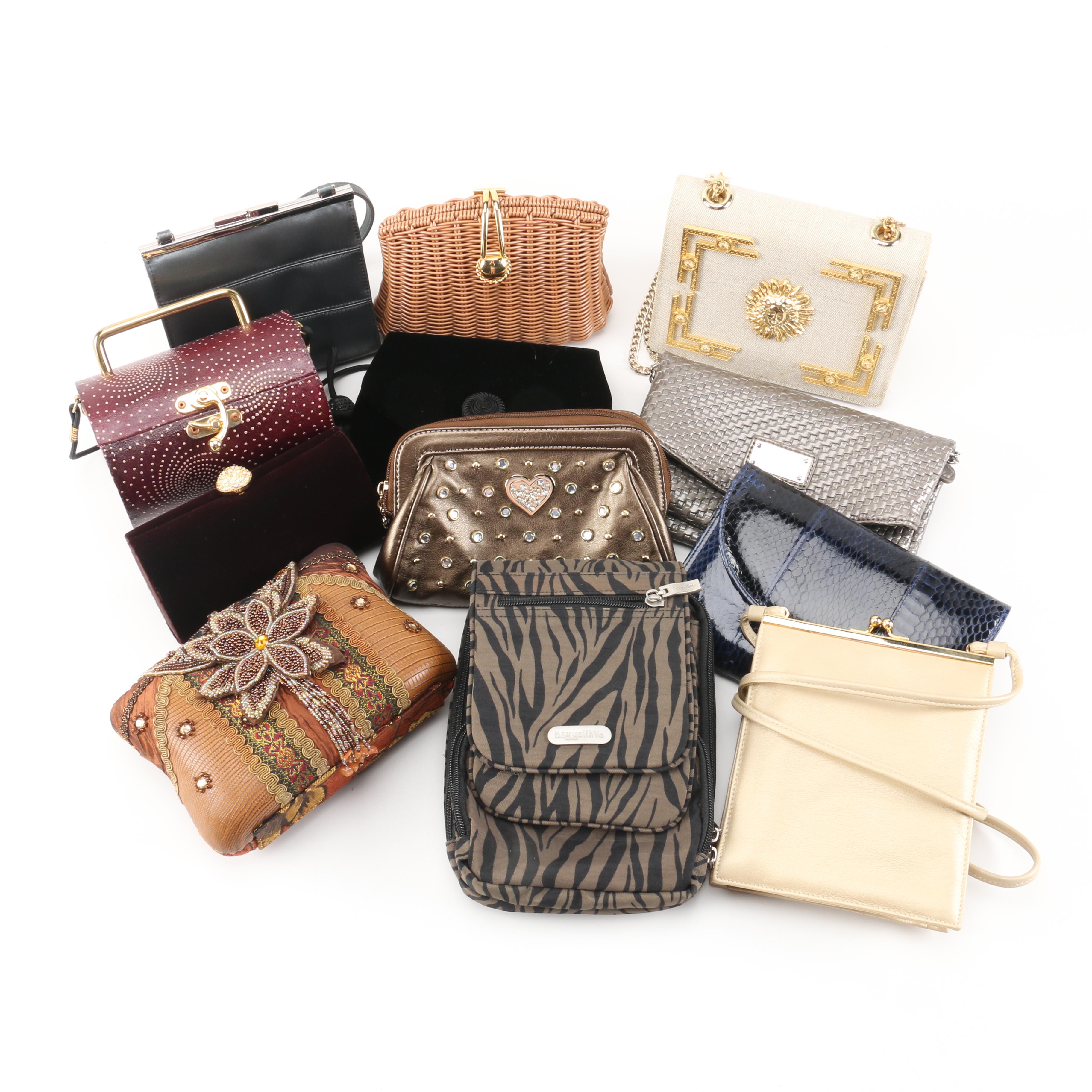 Day and Evening Clutches Including Modern and Vintage